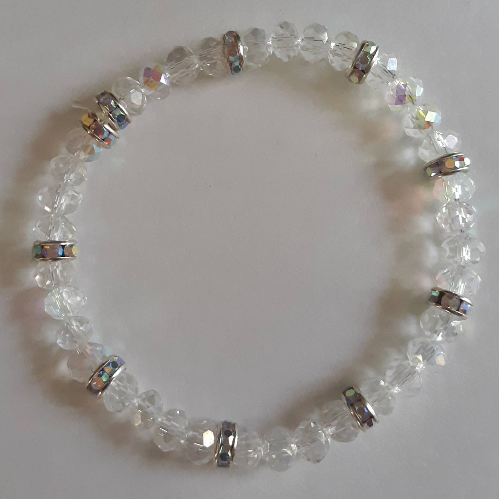 Glam Collection: Clear and Silver Sparkle Bracelet