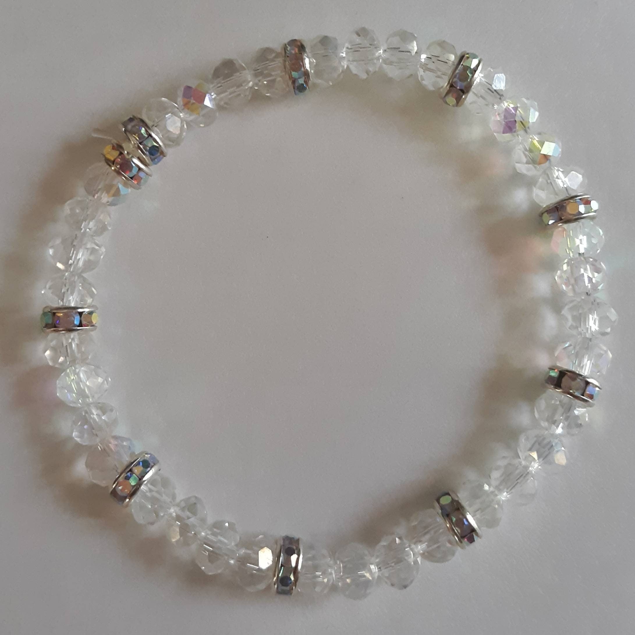 Glam Collection: Clear and Silver Sparkle Bracelet