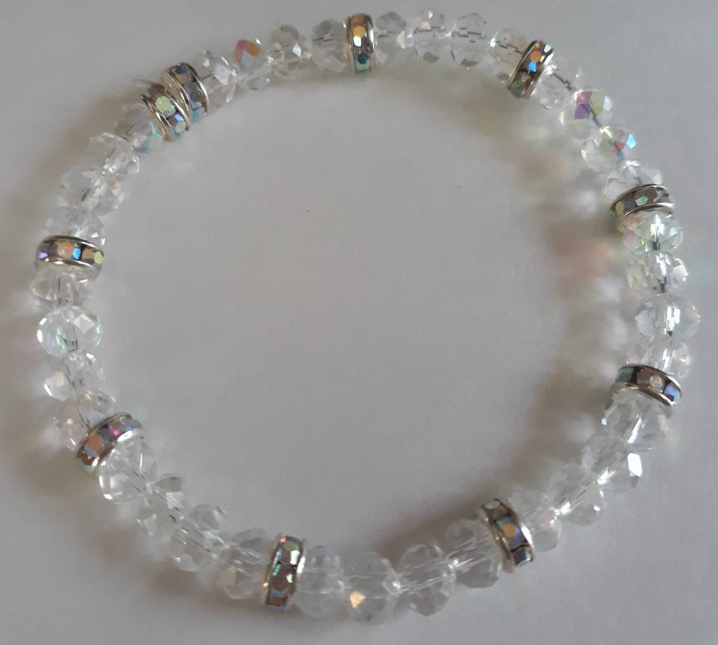 Glam Collection: Clear and Silver Sparkle Bracelet
