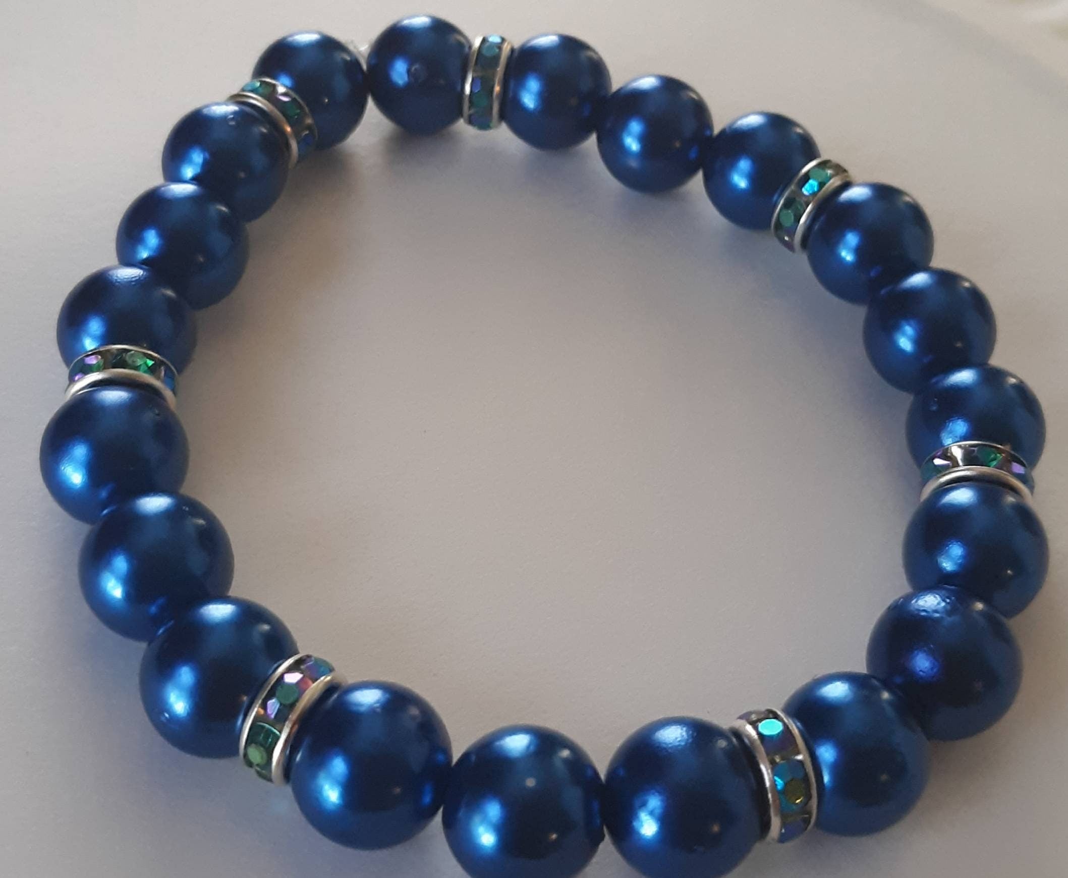 Color Blast Collection: Dark Blue beaded bracelet