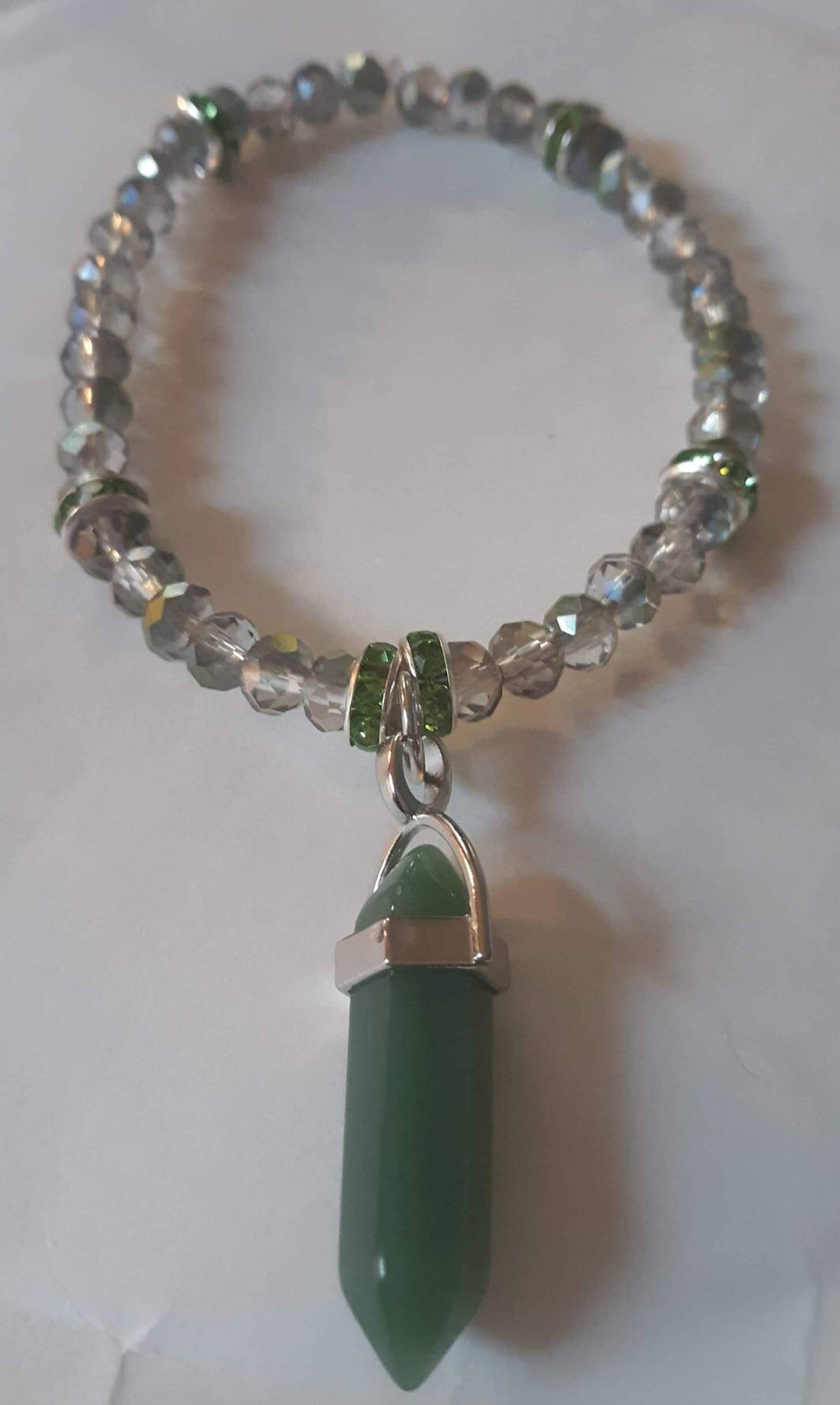 Crystal Beaded Bracelet. Beaded bracelet accented with crystal.