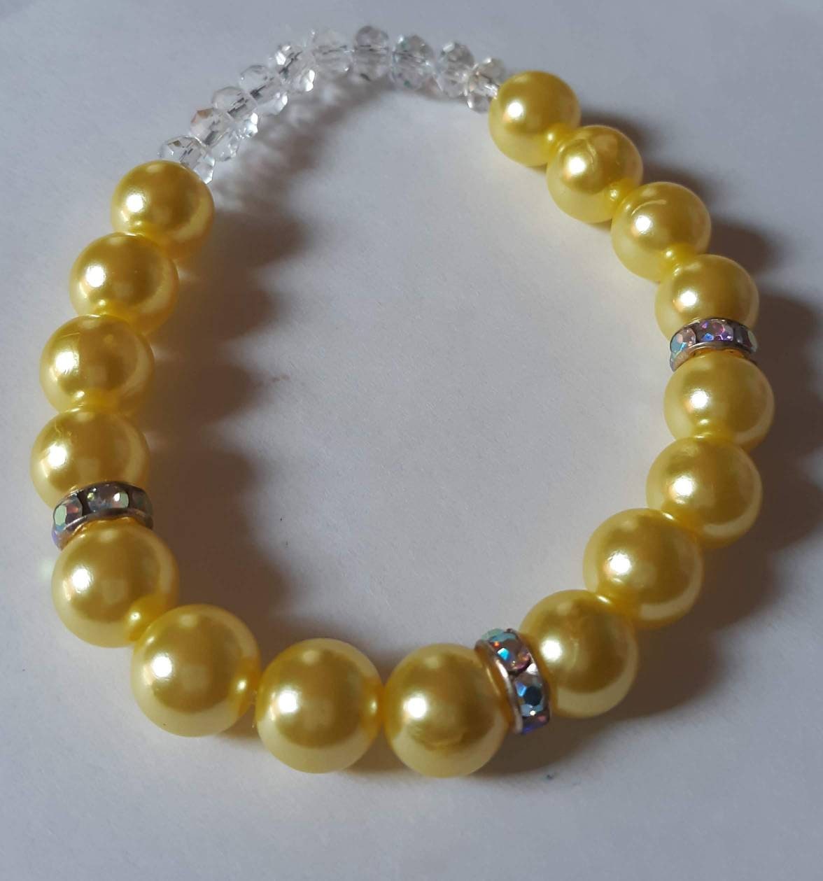 Sunny Yellow Sparkle Bracelet