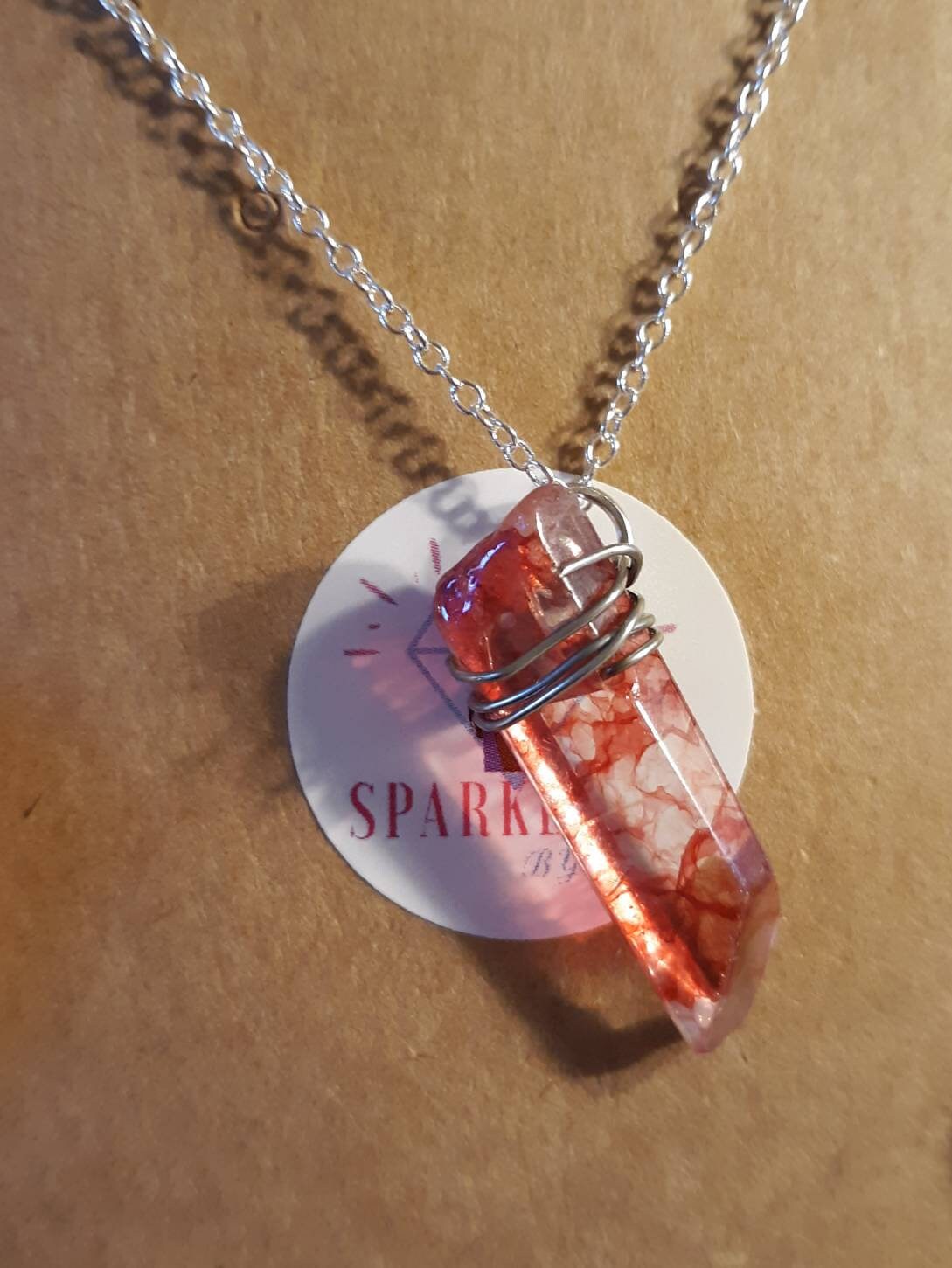 Natural Looking Crystal Pendant