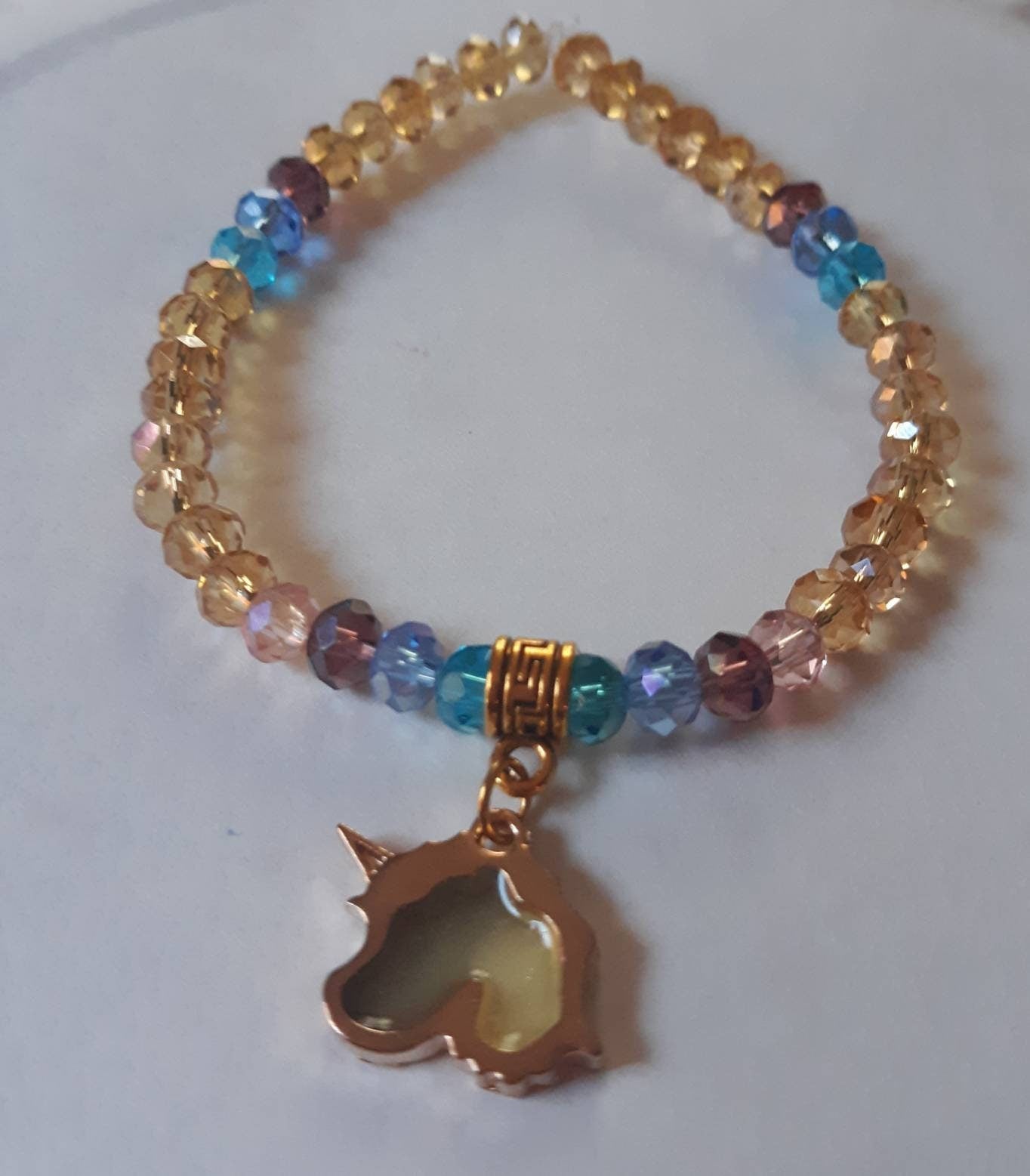 Multicolored Unicorn Sparkle Bracelet