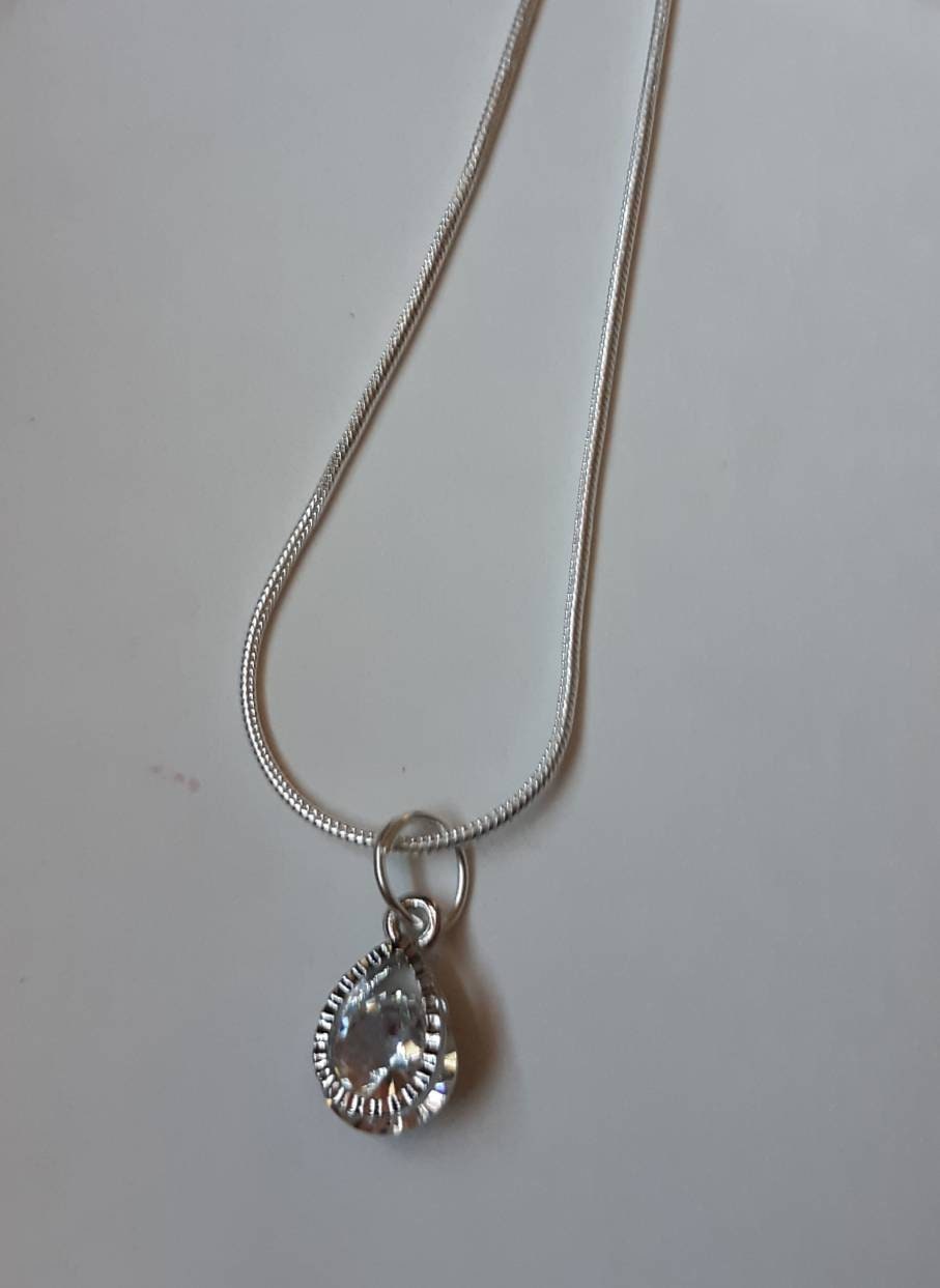 Cubic Zirconia Sparkle Necklace