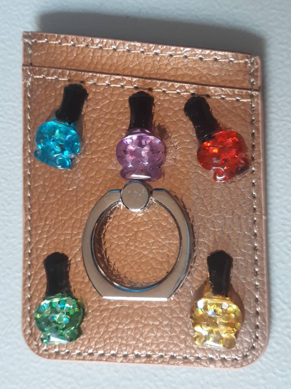 Rose Gold Sparkly Phone Wallets