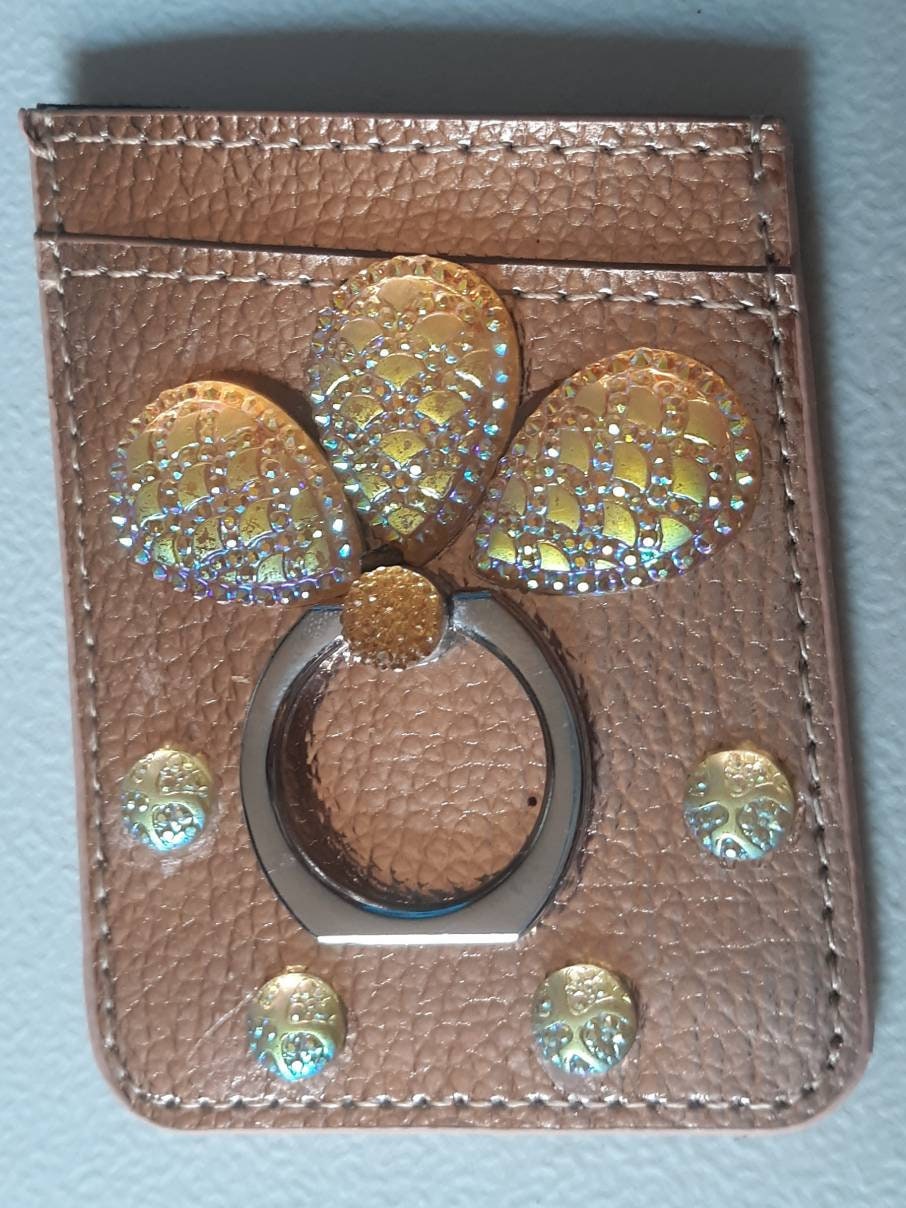 Rose Gold Sparkly Phone Wallets