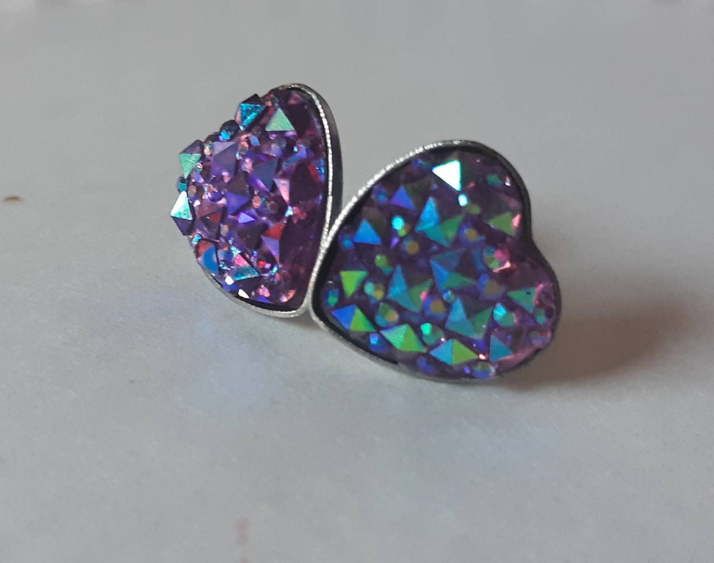 Sparkly Textured Stud Earrings