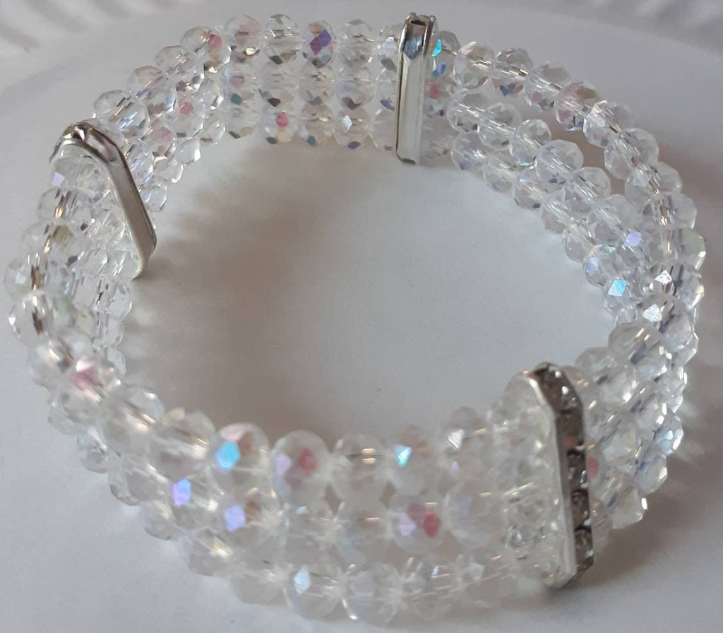 Three layer sparkly iridescent Bracelet
