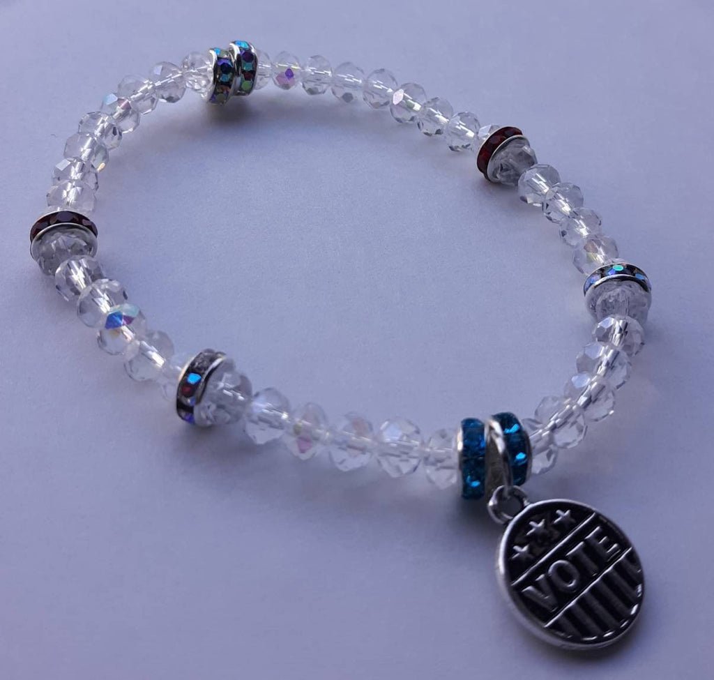 Sparkly VOTE bracelet