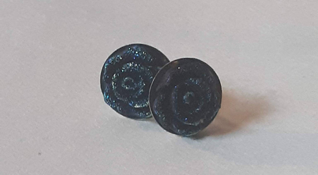 Sparkly Flower Earrings- Studs