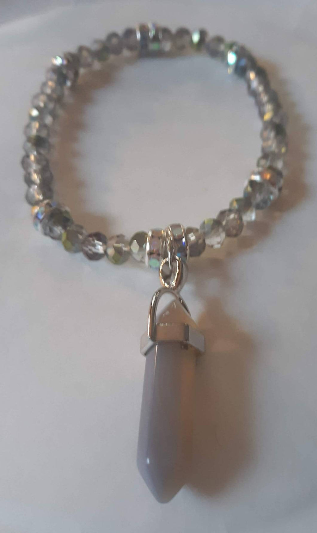 Crystal Beaded Bracelet. Beaded bracelet accented with crystal.