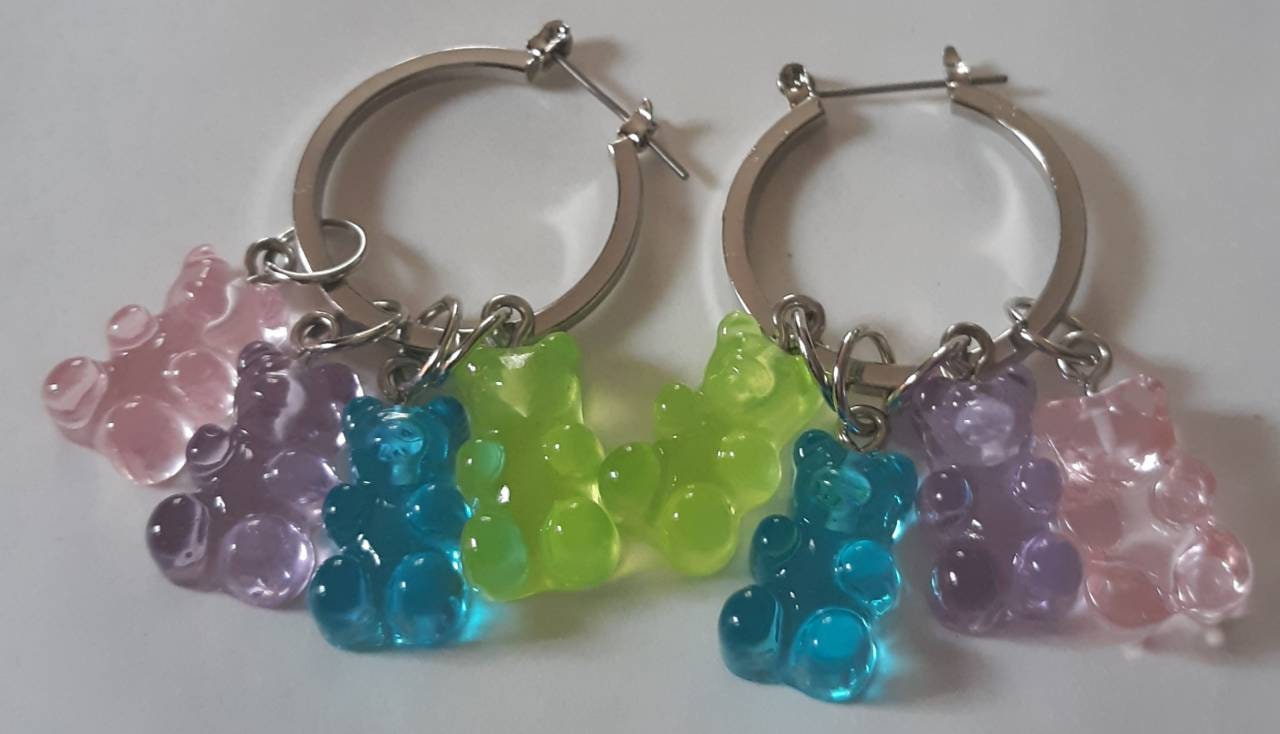 Gummy Bears Hoop Earrings