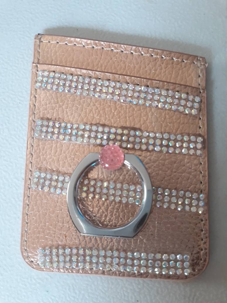 Sparkle and Pearl Rose Gold Phone Wallet