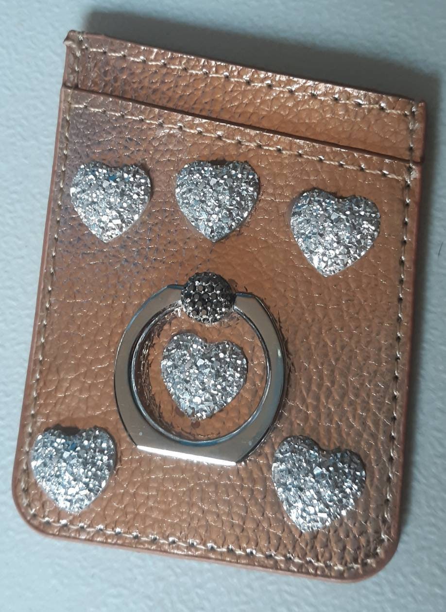 Rose Gold Sparkly Phone Wallets