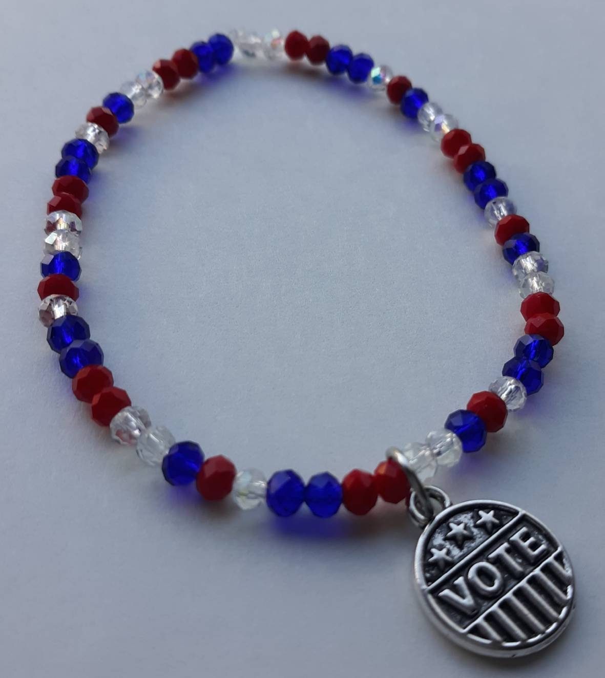 VOTE Bracelets Red white and blue