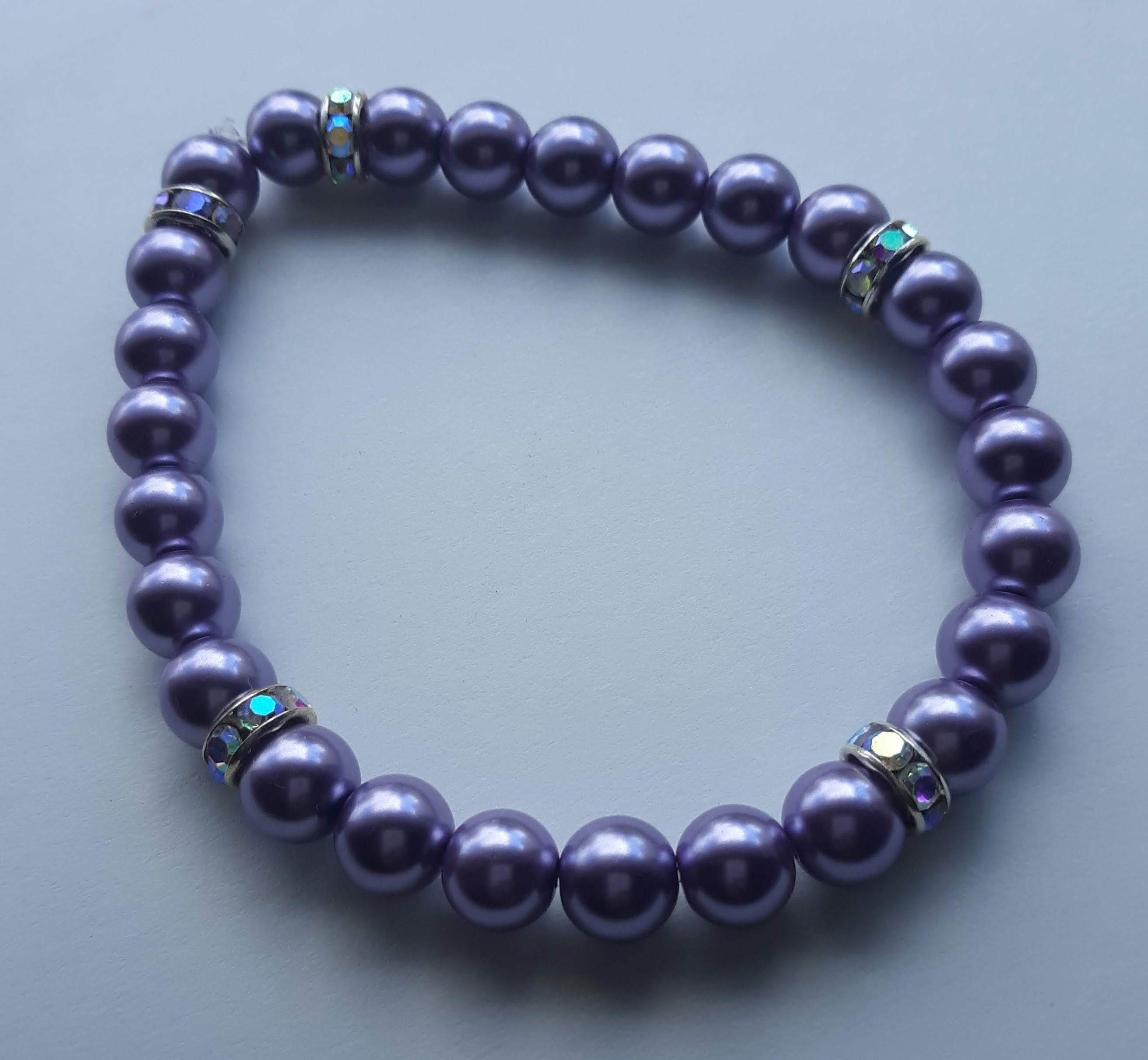 Elegant Purple Sparkle Bracelet