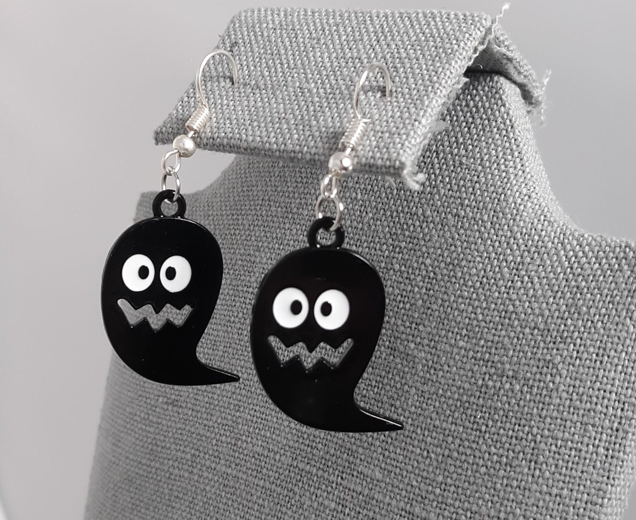 Black or White Ghost Earrings