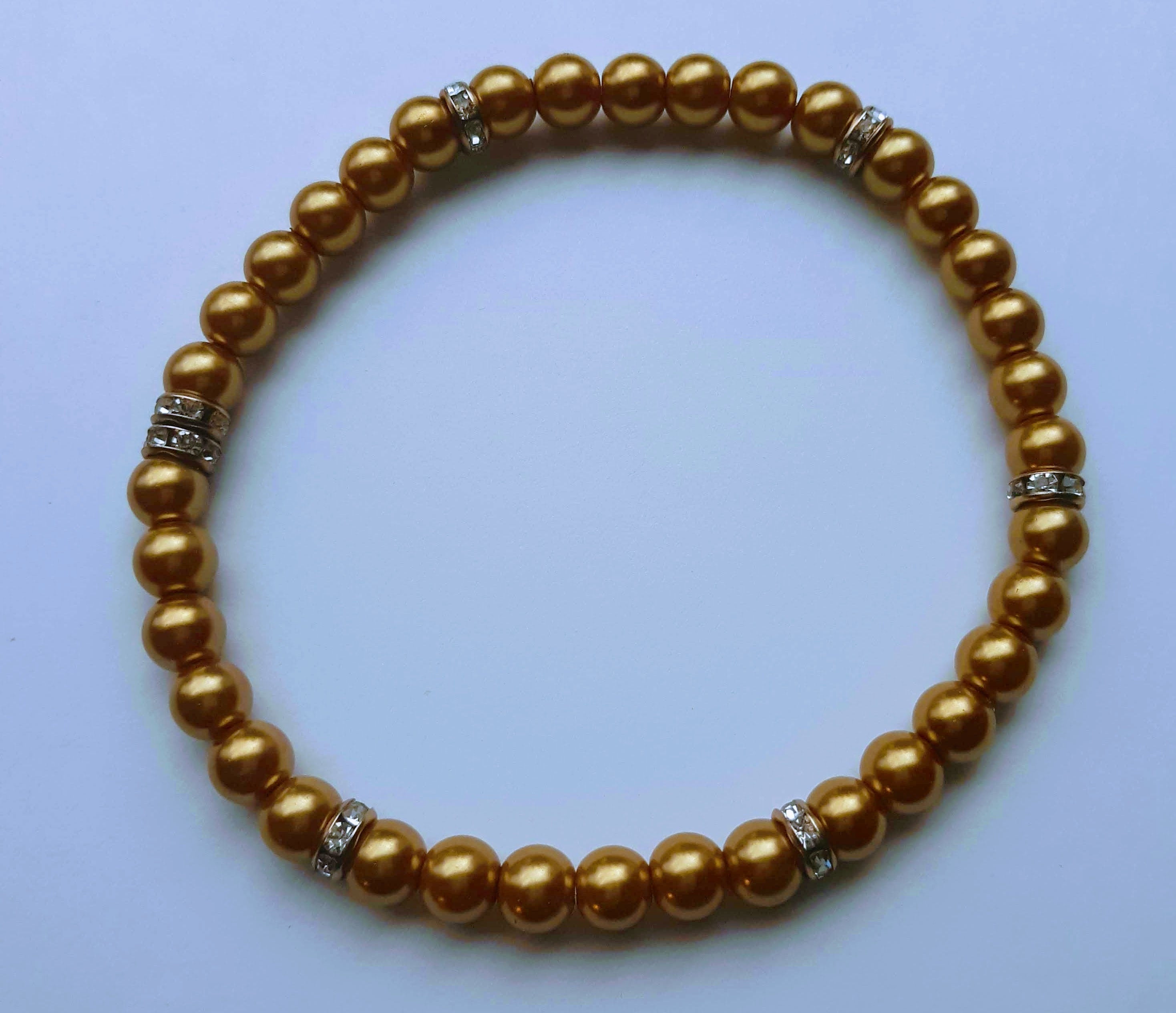 Golden Yellow Beaded Bracelet