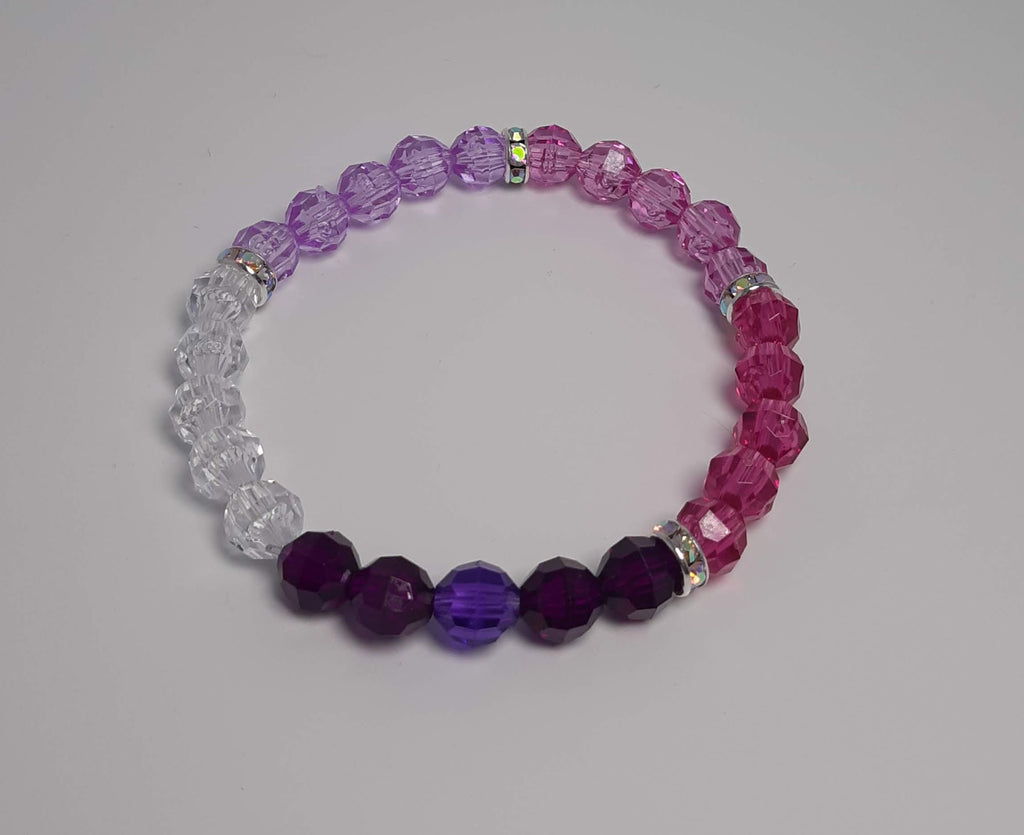 Purple Ombre Sparkly Bracelet