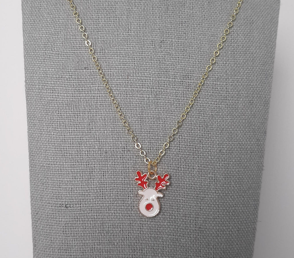 Gold Christmas Charm Necklaces