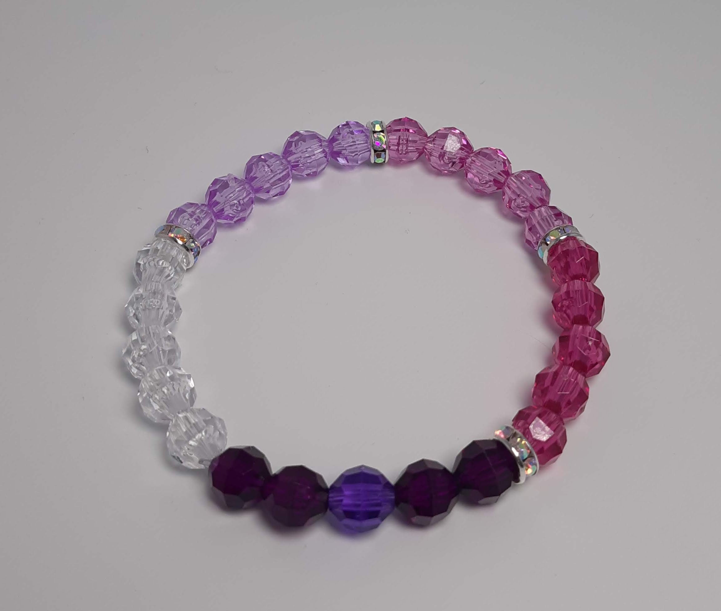 Purple Ombre Sparkly Bracelet