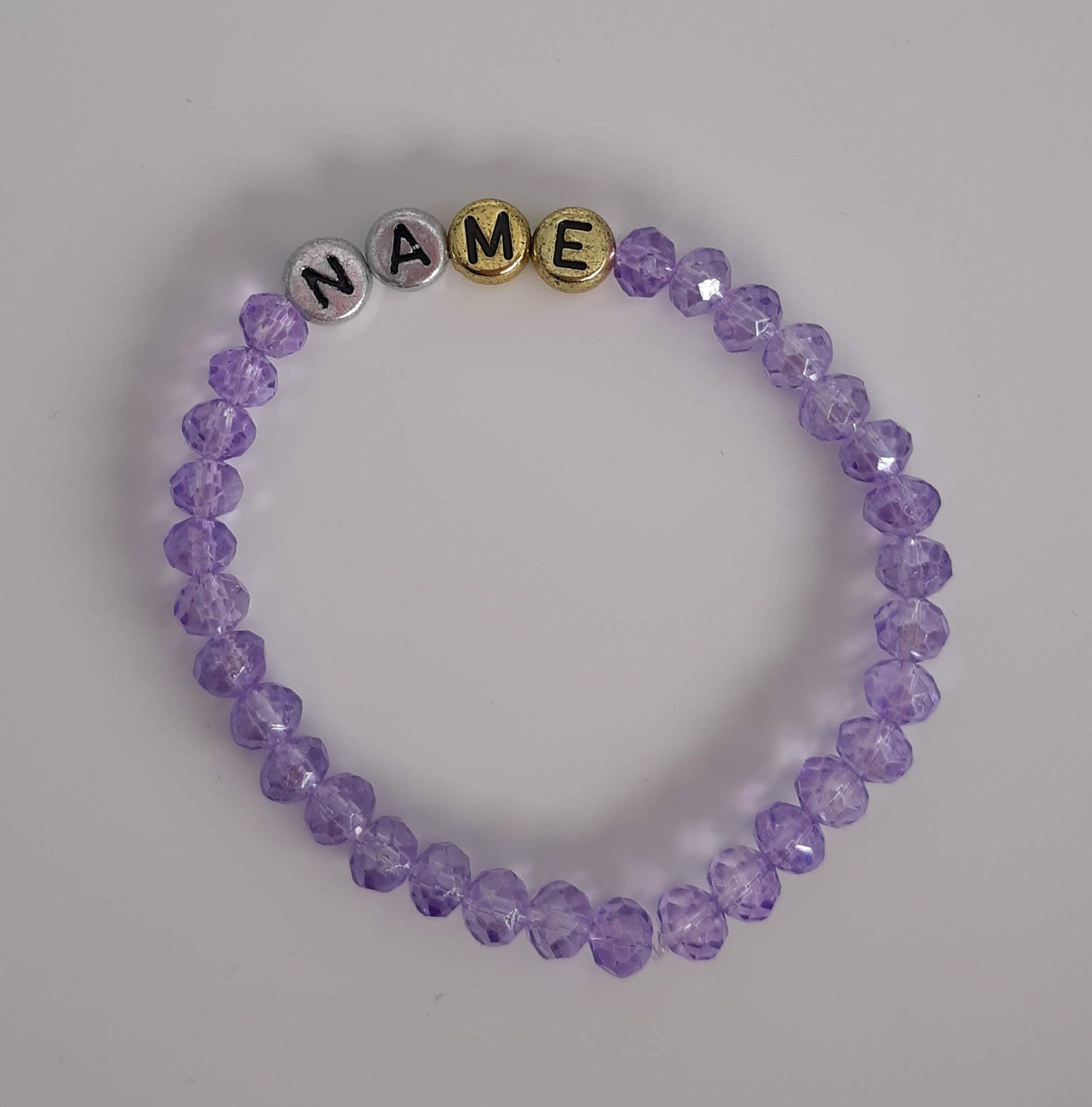 Personalized Customizable Name Beaded Bracelet Gift