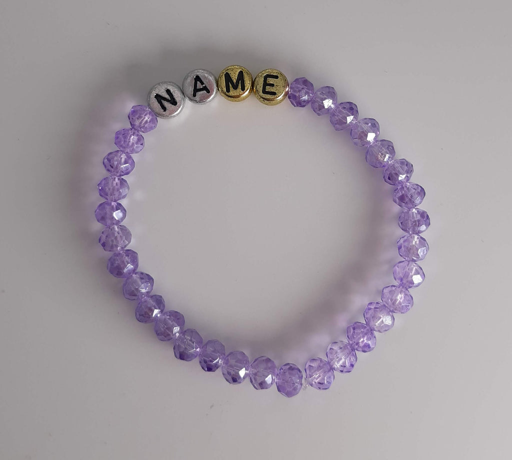 Personalized Customizable Name Beaded Bracelet Gift