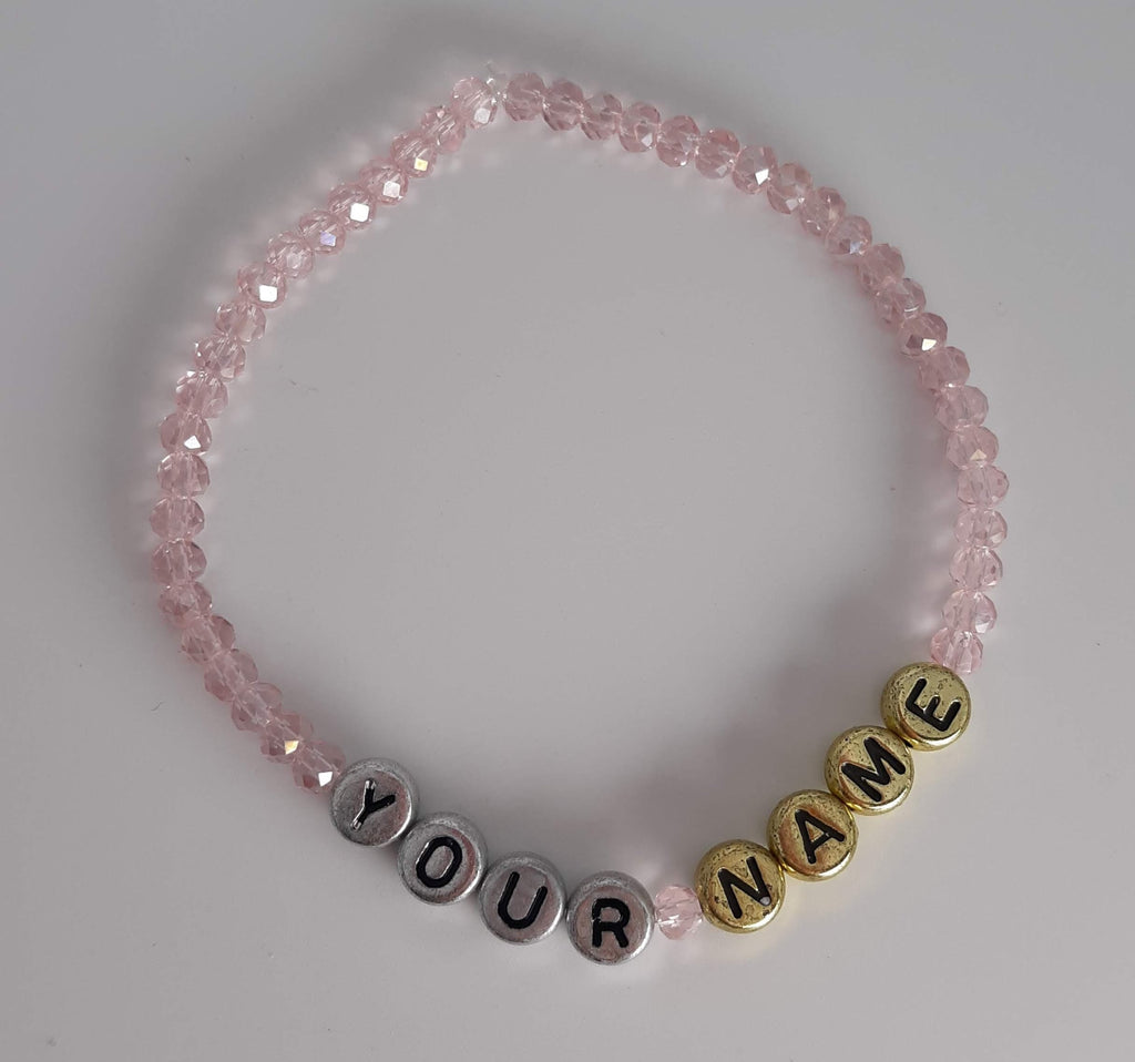 Personalized Customizable Name Beaded Bracelet Gift
