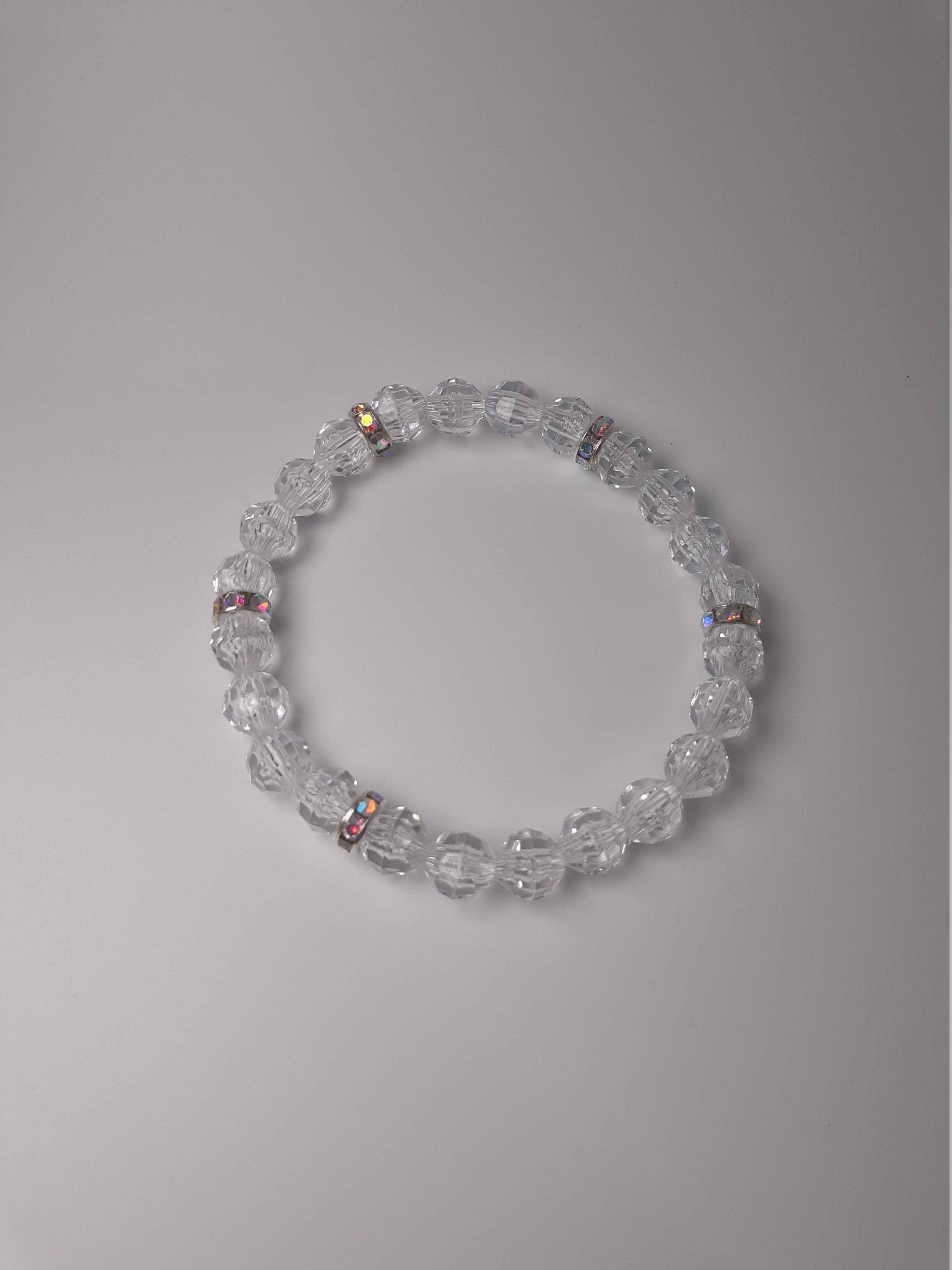 Snowflake White Sparkle Bracelet