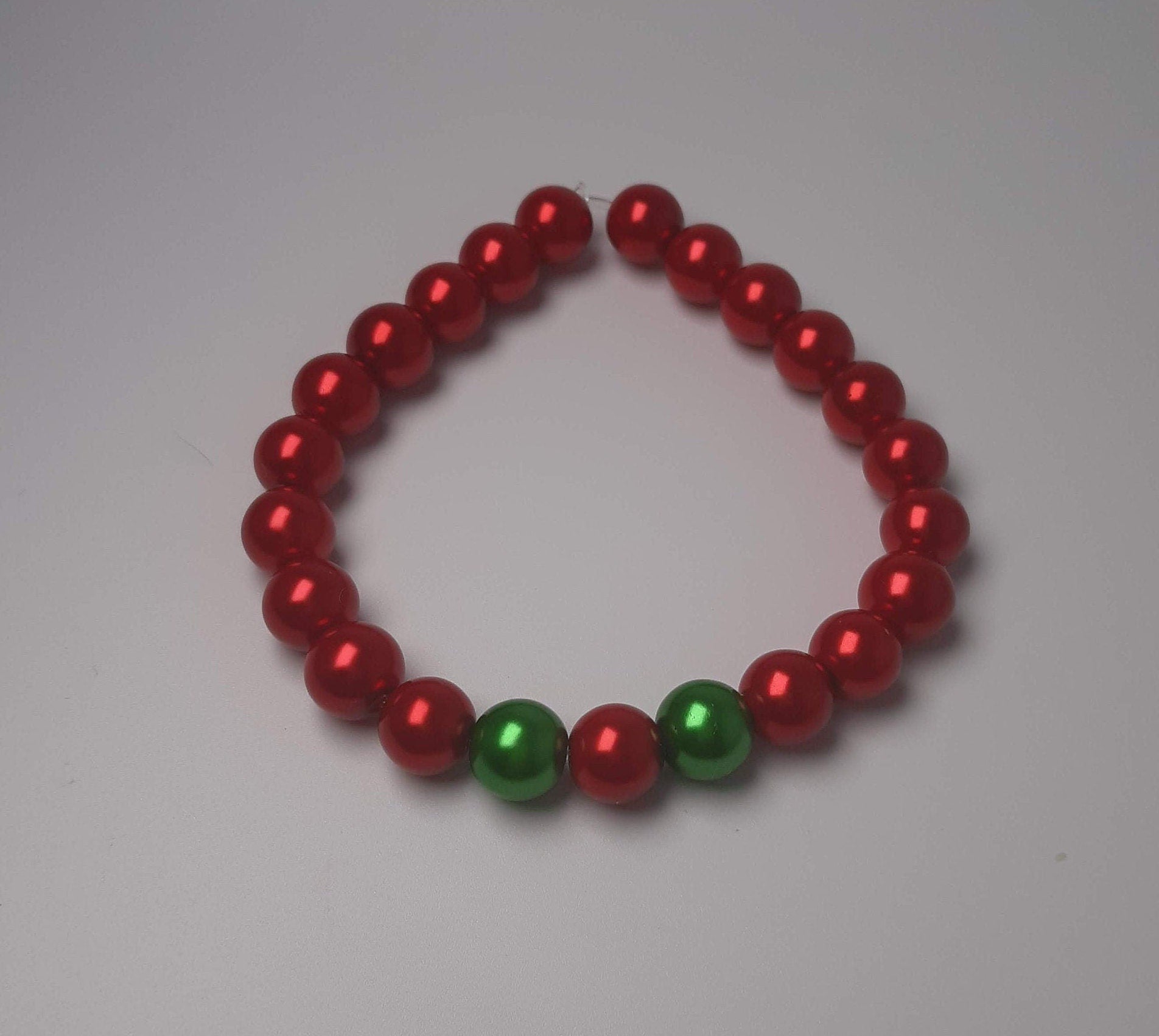 Holiday Pearl Themed Bracelet