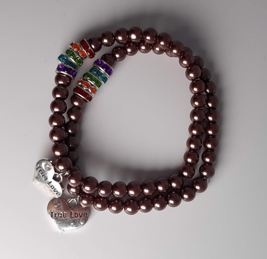 LGBTQ+ Couples 2 Bracelet Set "True Love" or "I love You"