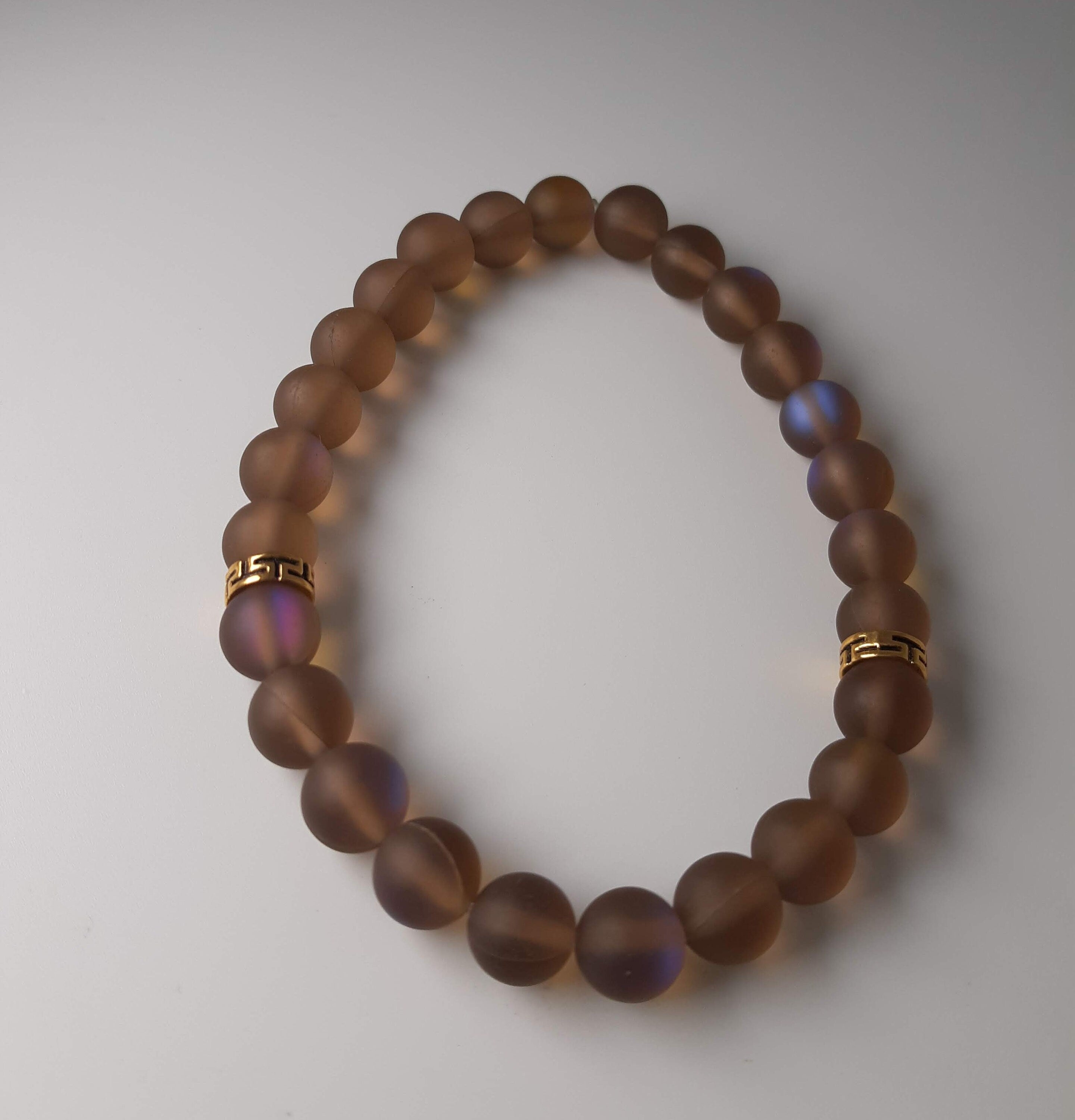 Brown and Gold Men's Bracelet