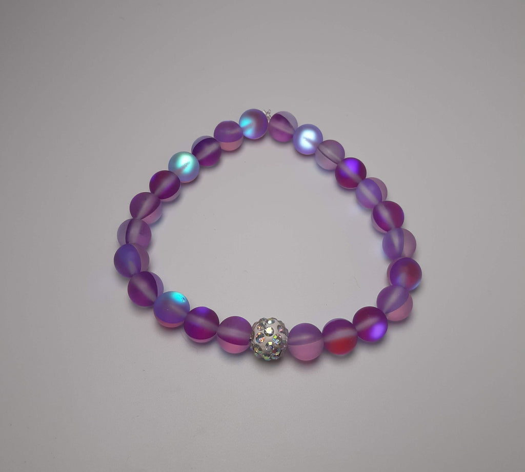 Purple Iridescent Sparkly Bracelet