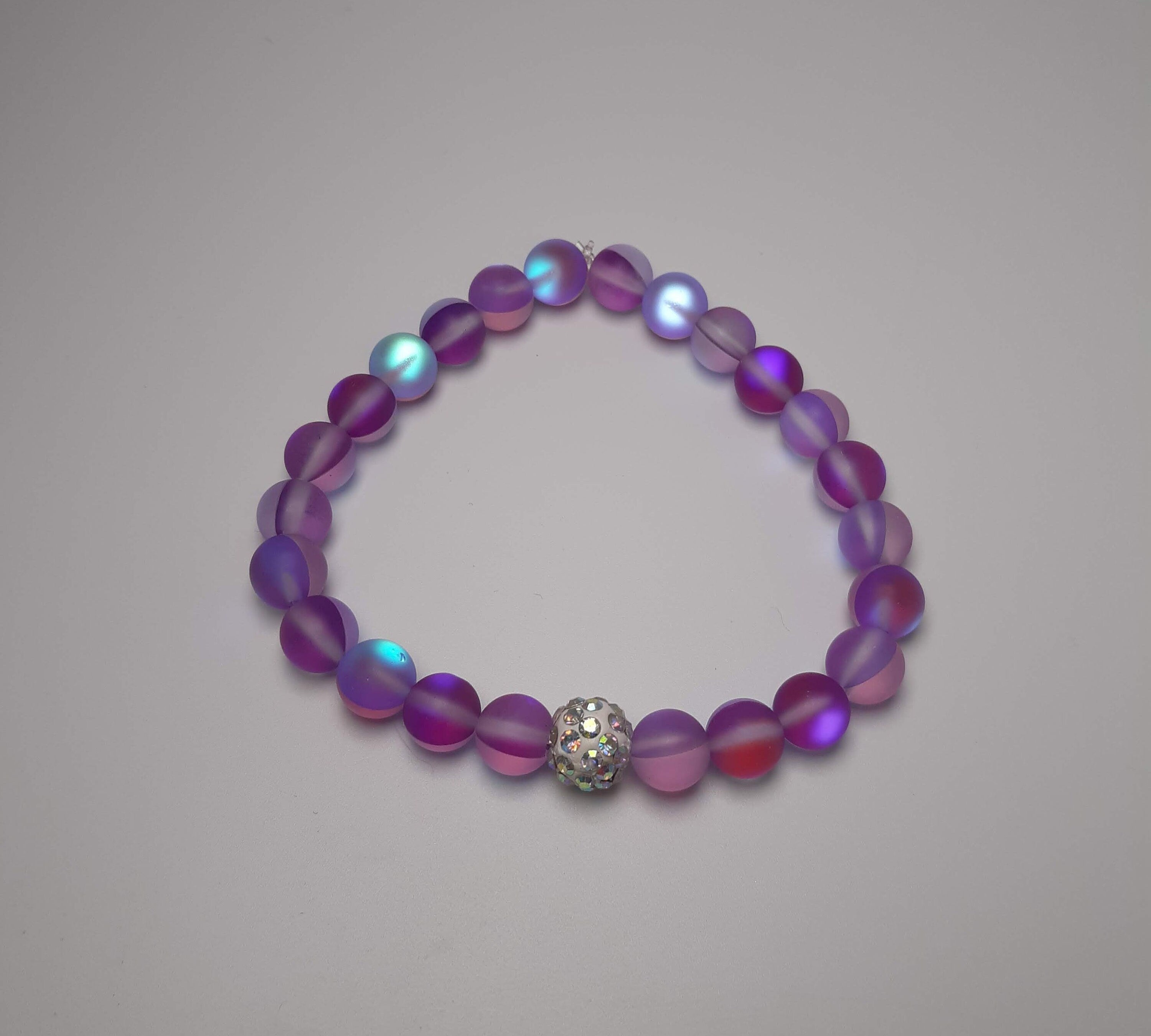 Purple Iridescent Sparkly Bracelet