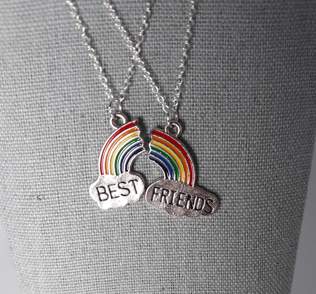 Rainbow Best Friend Necklaces (Perfect for Kids/Teens/Adult Friends)