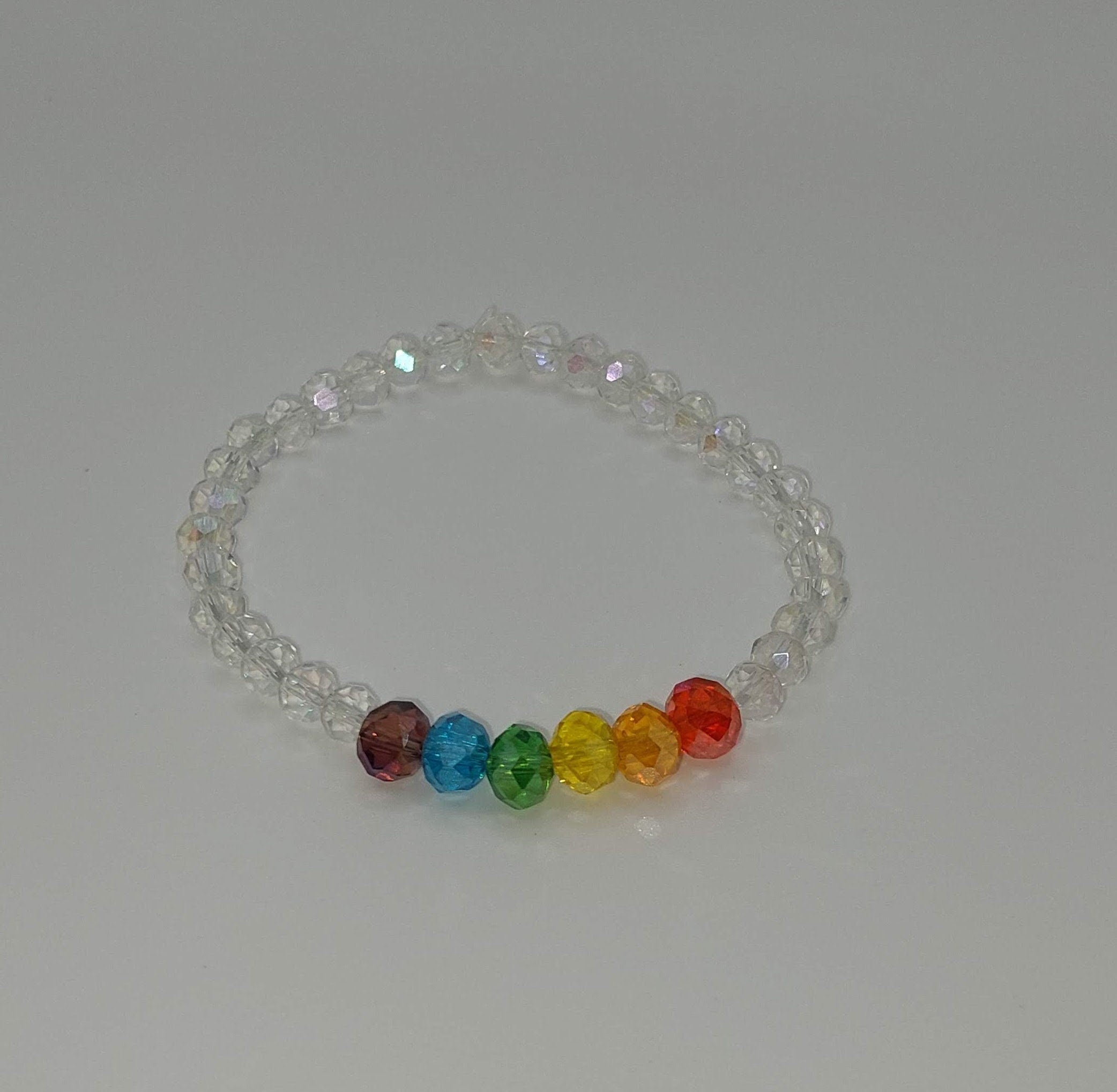 Sparkly Pride Rainbow Bracelet
