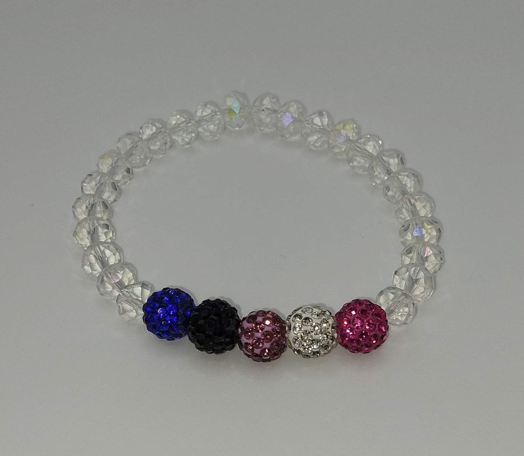 Genderfluid Pride Flag Sparkly Bracelet