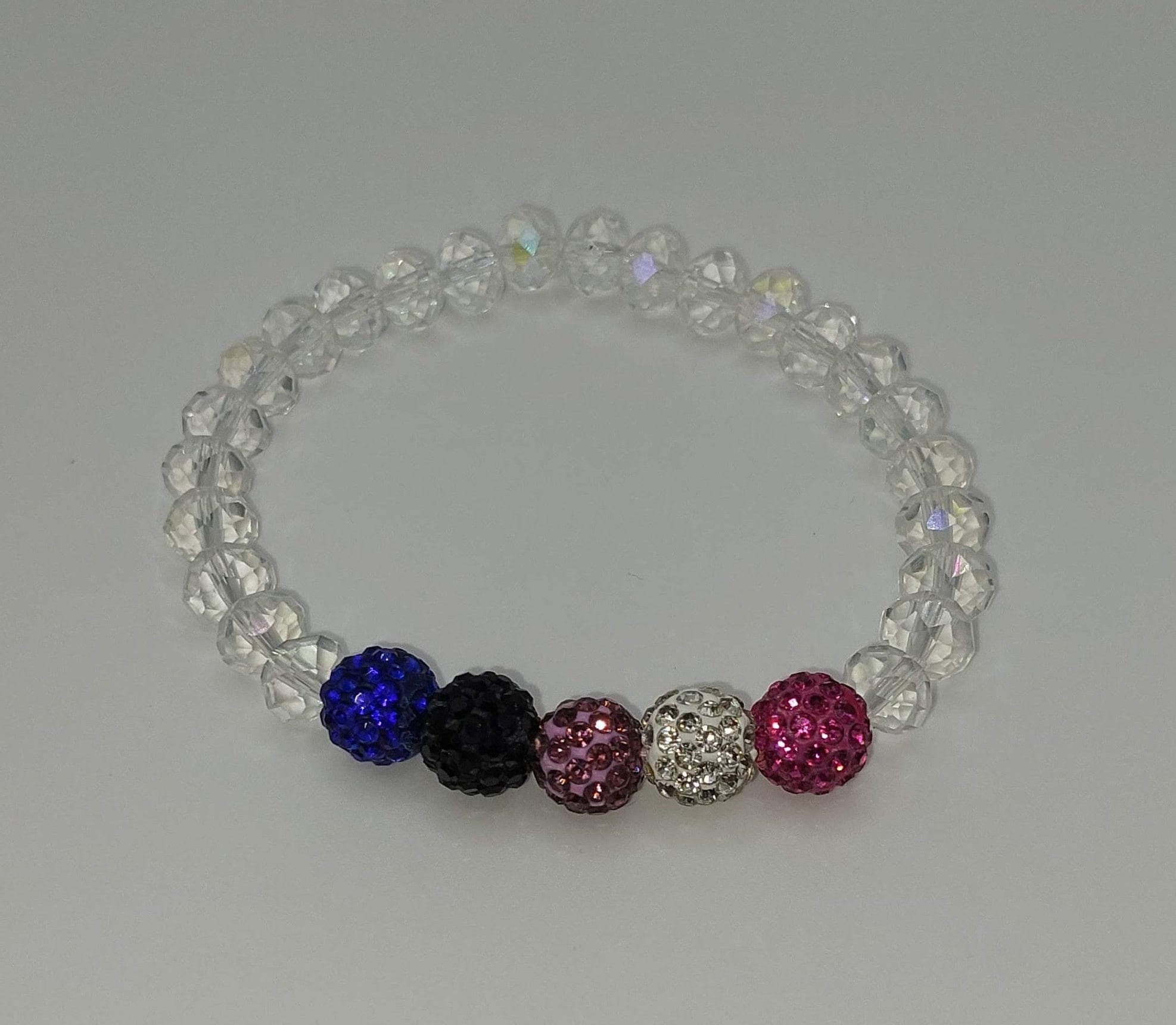 Genderfluid Pride Flag Sparkly Bracelet