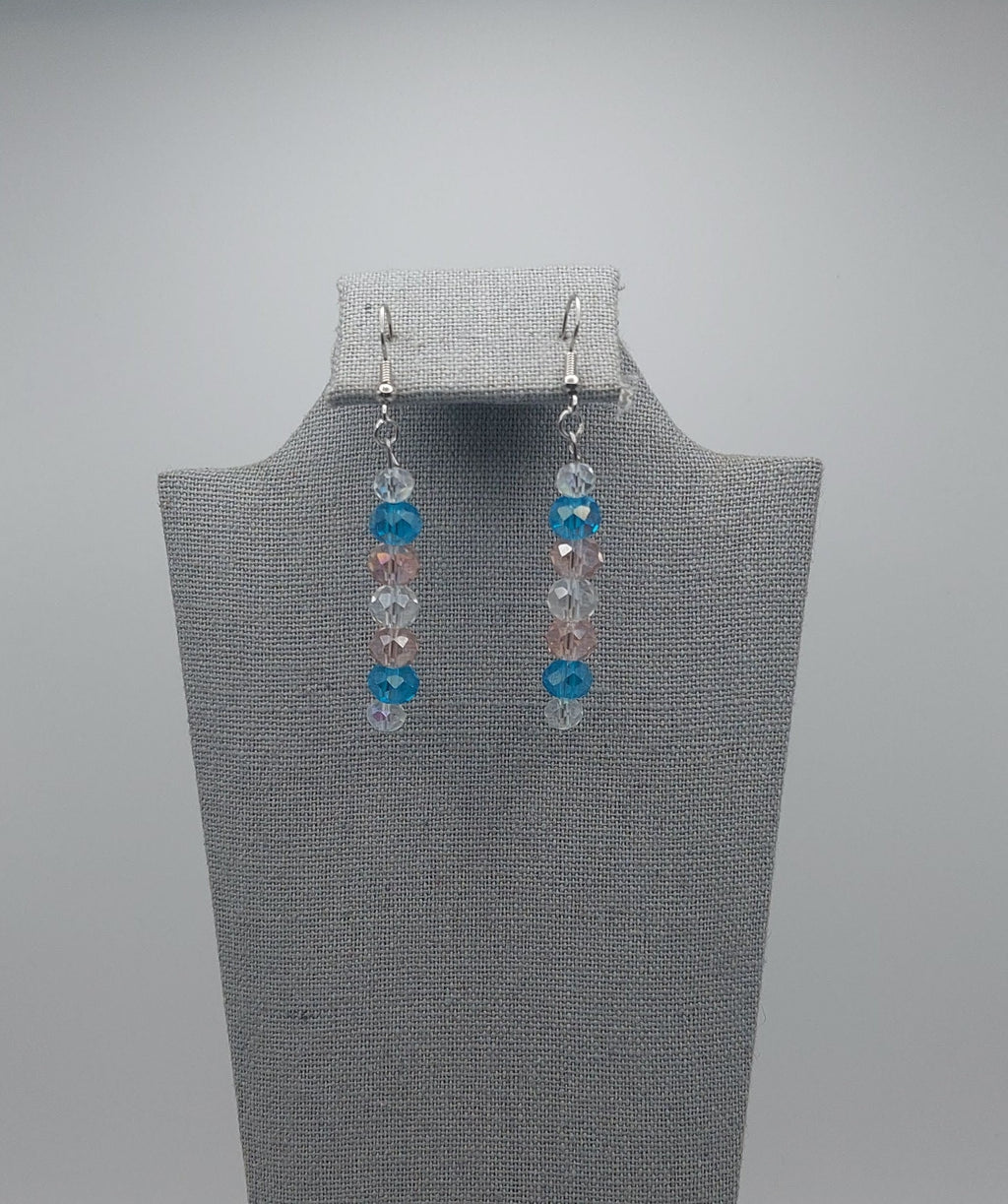 Trangender Pride Dangle Sparkly Earrings