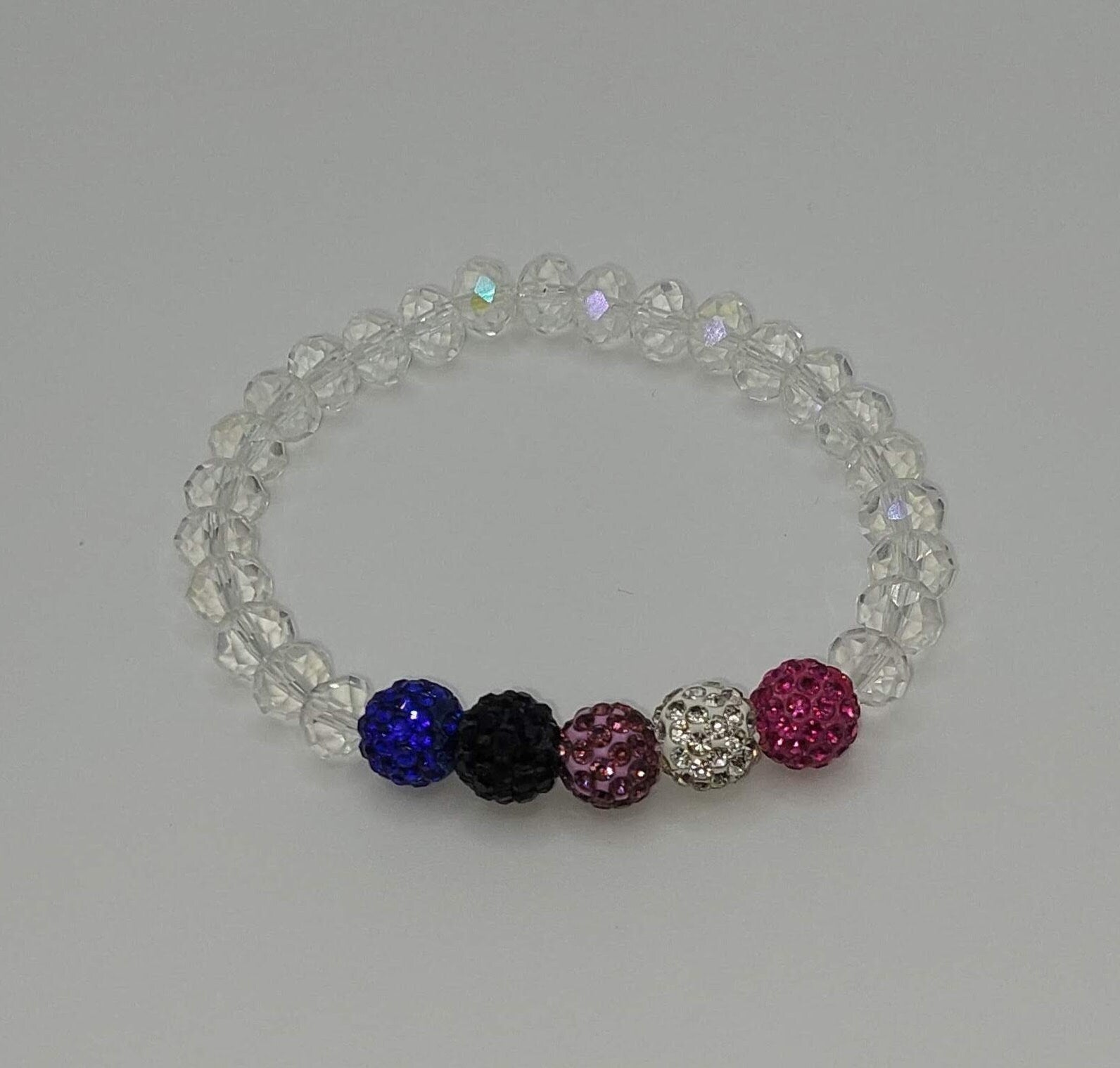Genderfluid Pride Flag Sparkly Bracelet