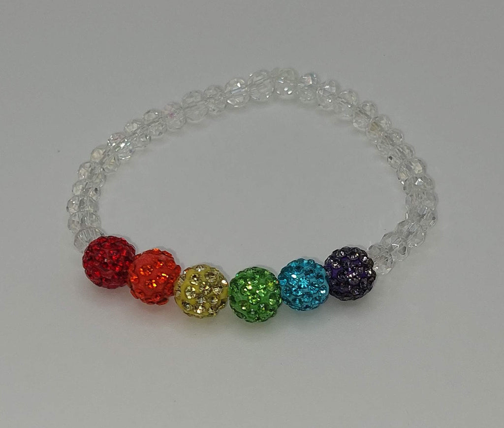 LGBTQ+ Pride Flag Sparkly Bracelet