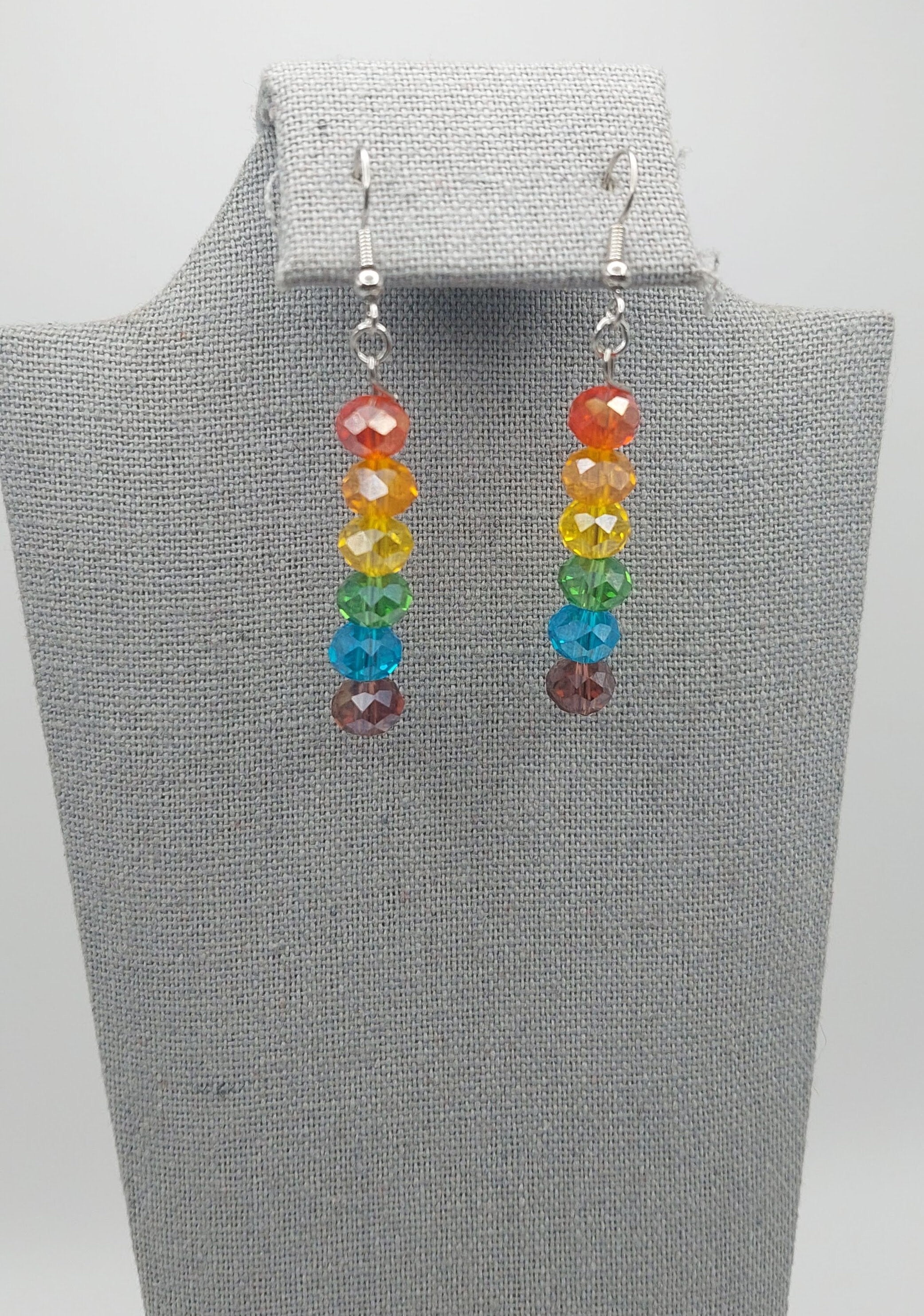 Rainbow LGBTQ+ Pride Dangle Earrings