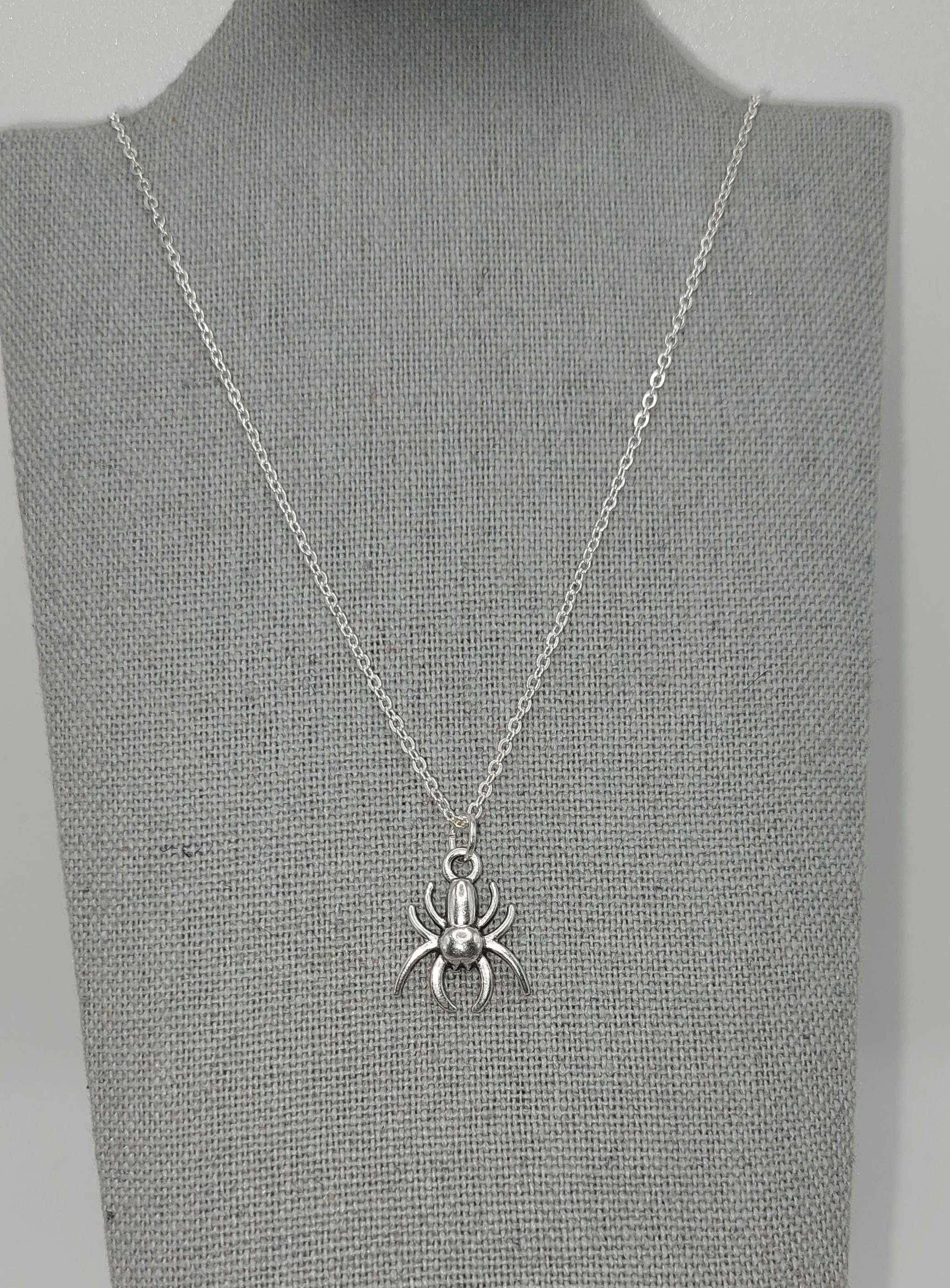 Sliver Spider Necklace for Spiderman Marvel Fans
