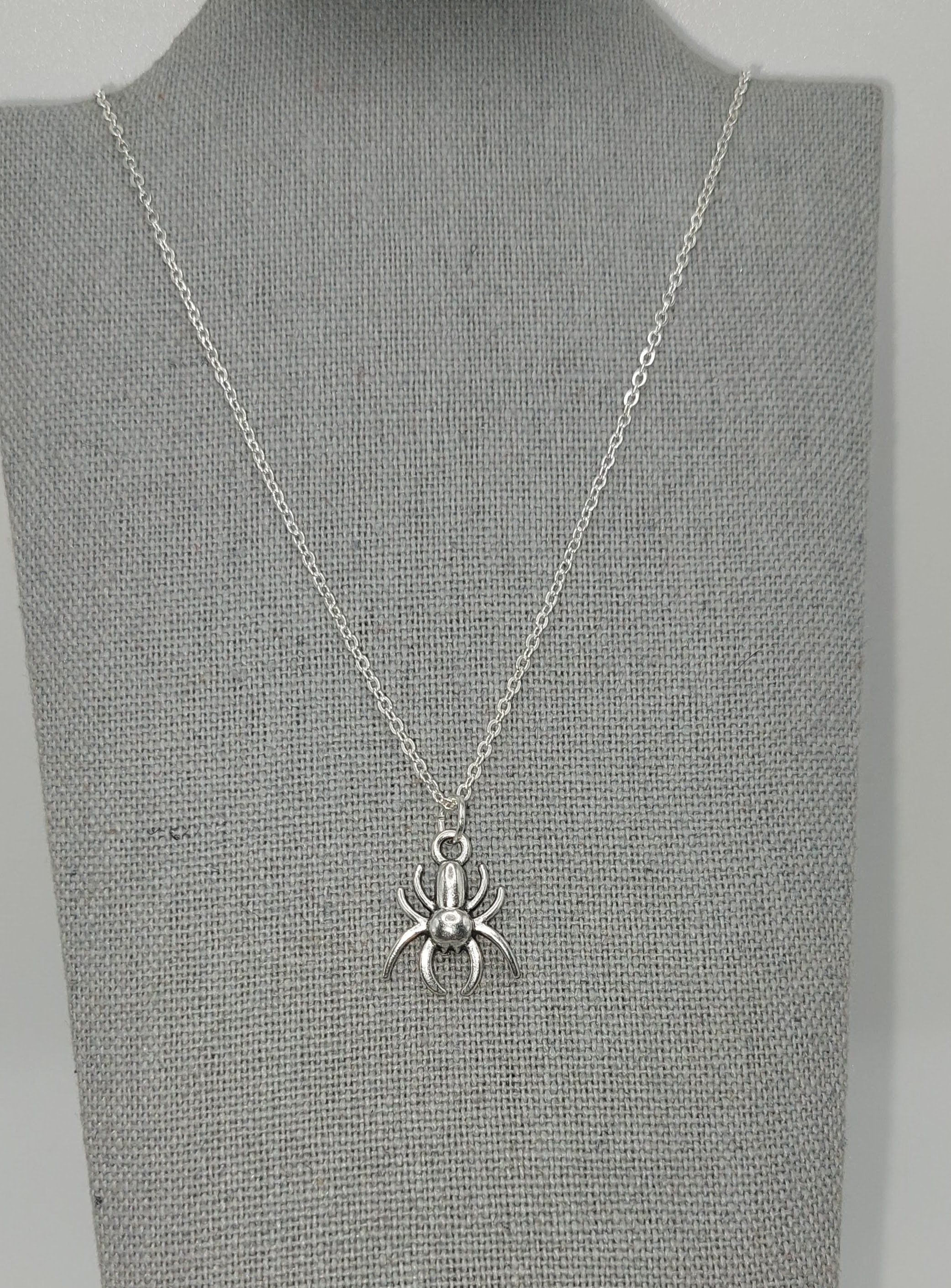Sliver Spider Necklace for Spiderman Marvel Fans