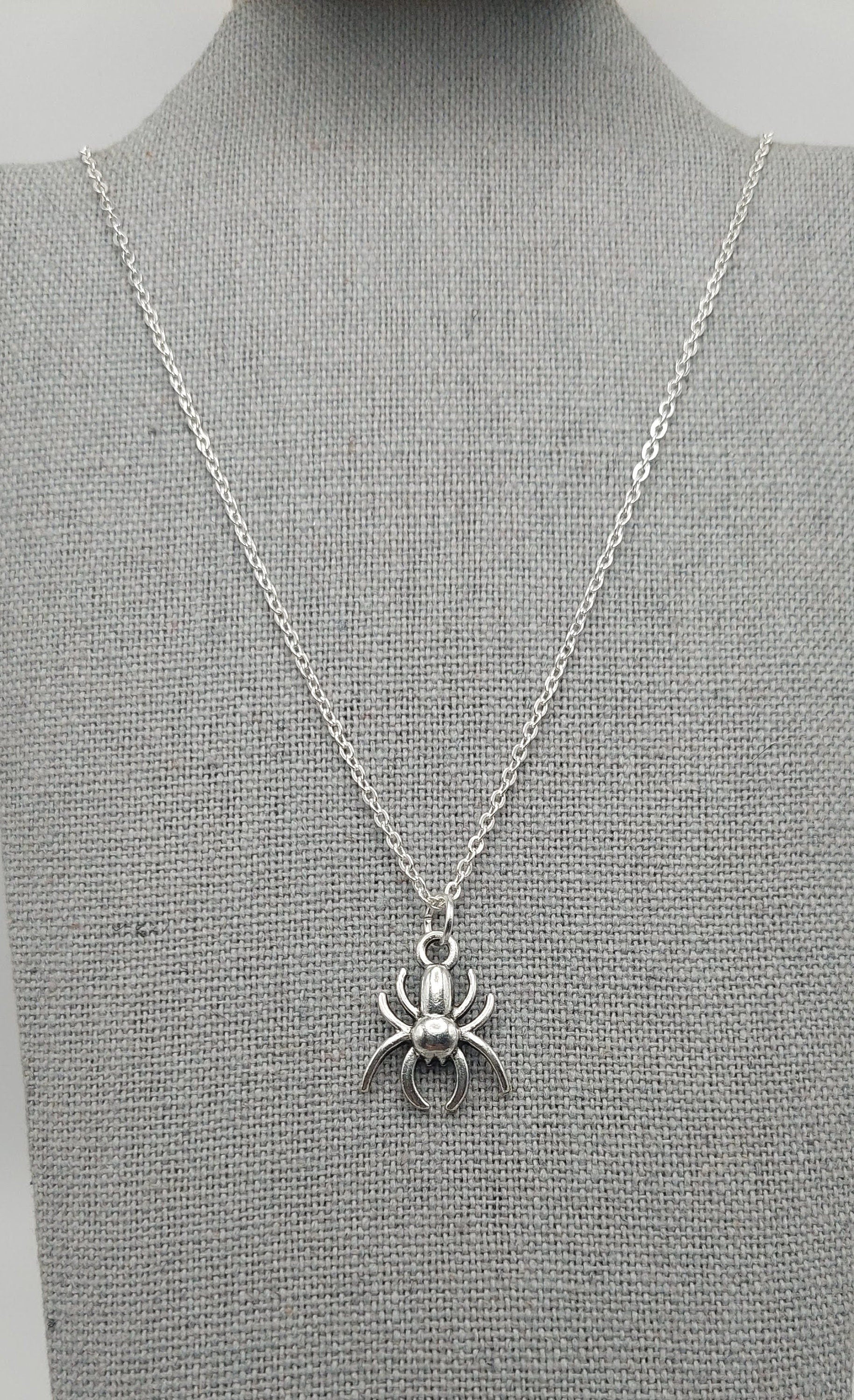 Sliver Spider Necklace for Spiderman Marvel Fans