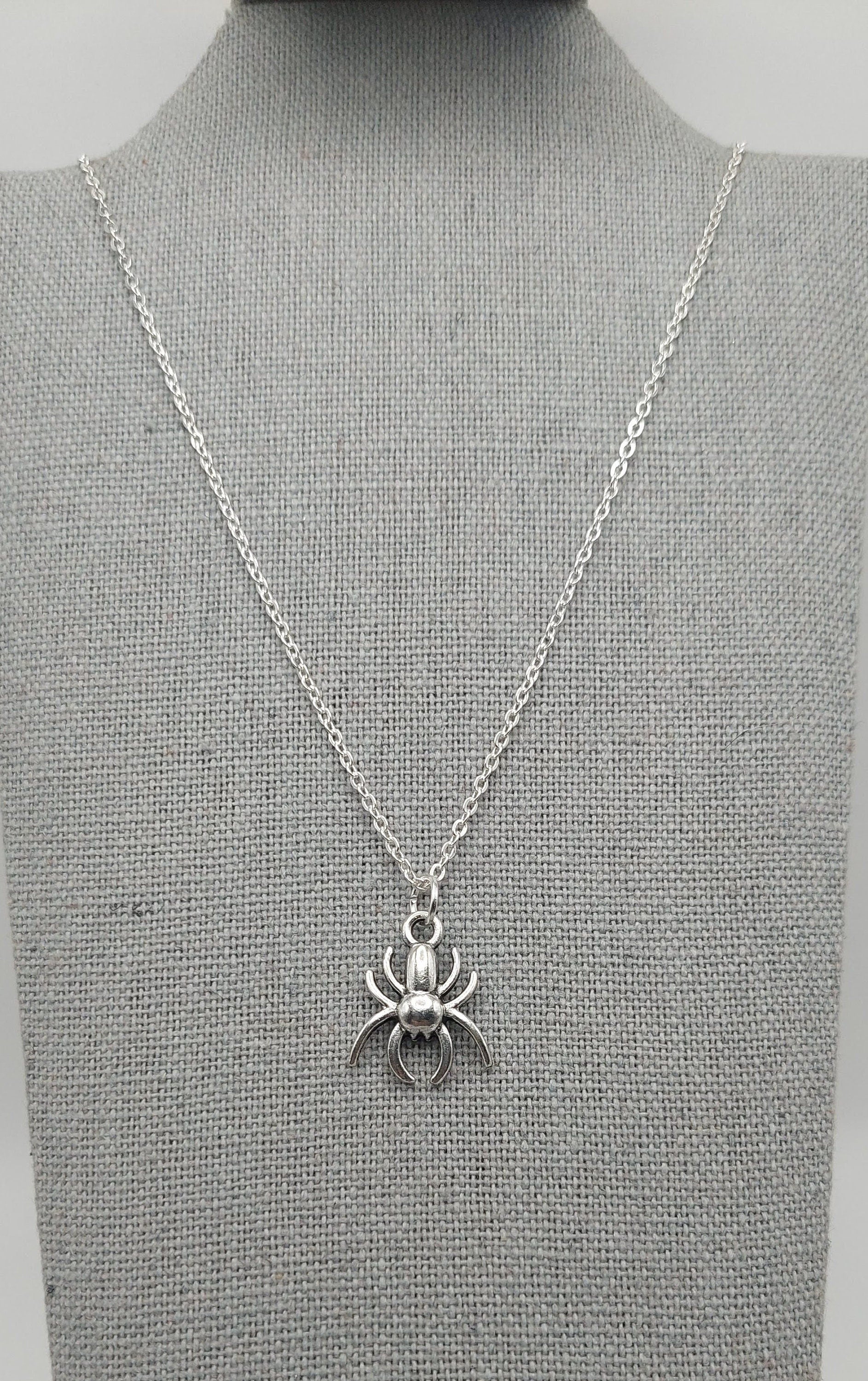 Sliver Spider Necklace for Spiderman Marvel Fans